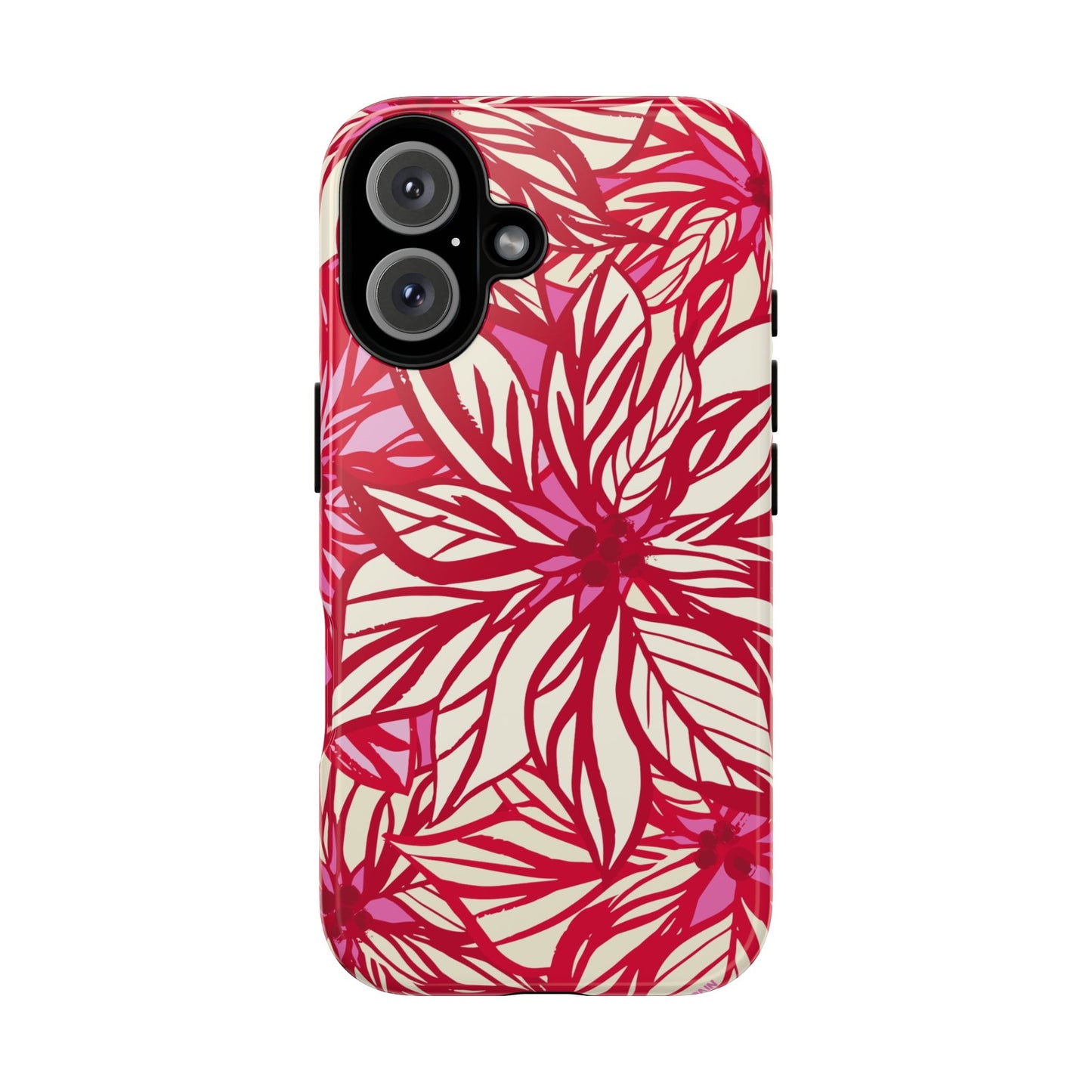 Poinsettia iPhone Tough Case iPhone 16 Glossy