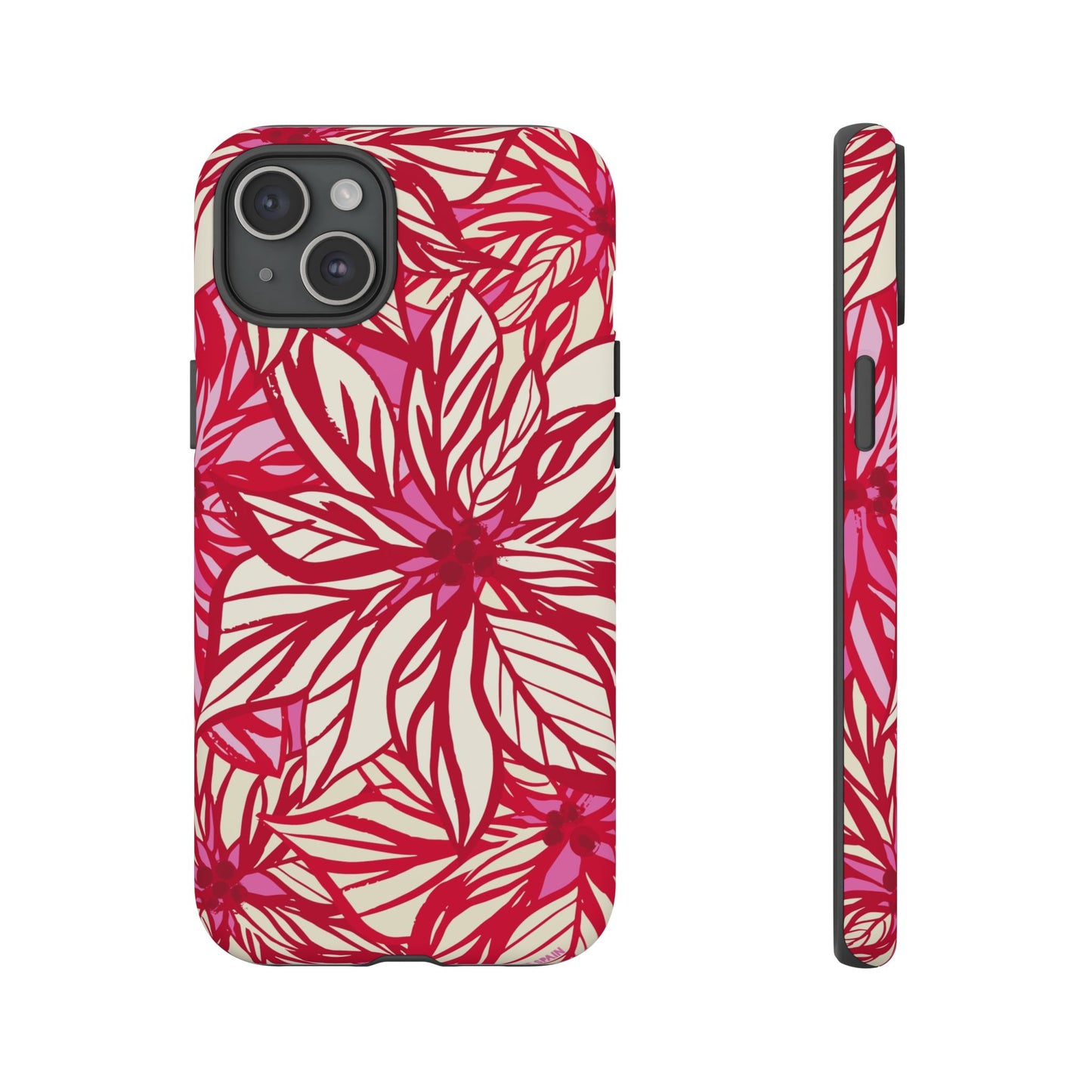Poinsettia iPhone Tough Case iPhone 15 Plus Matte