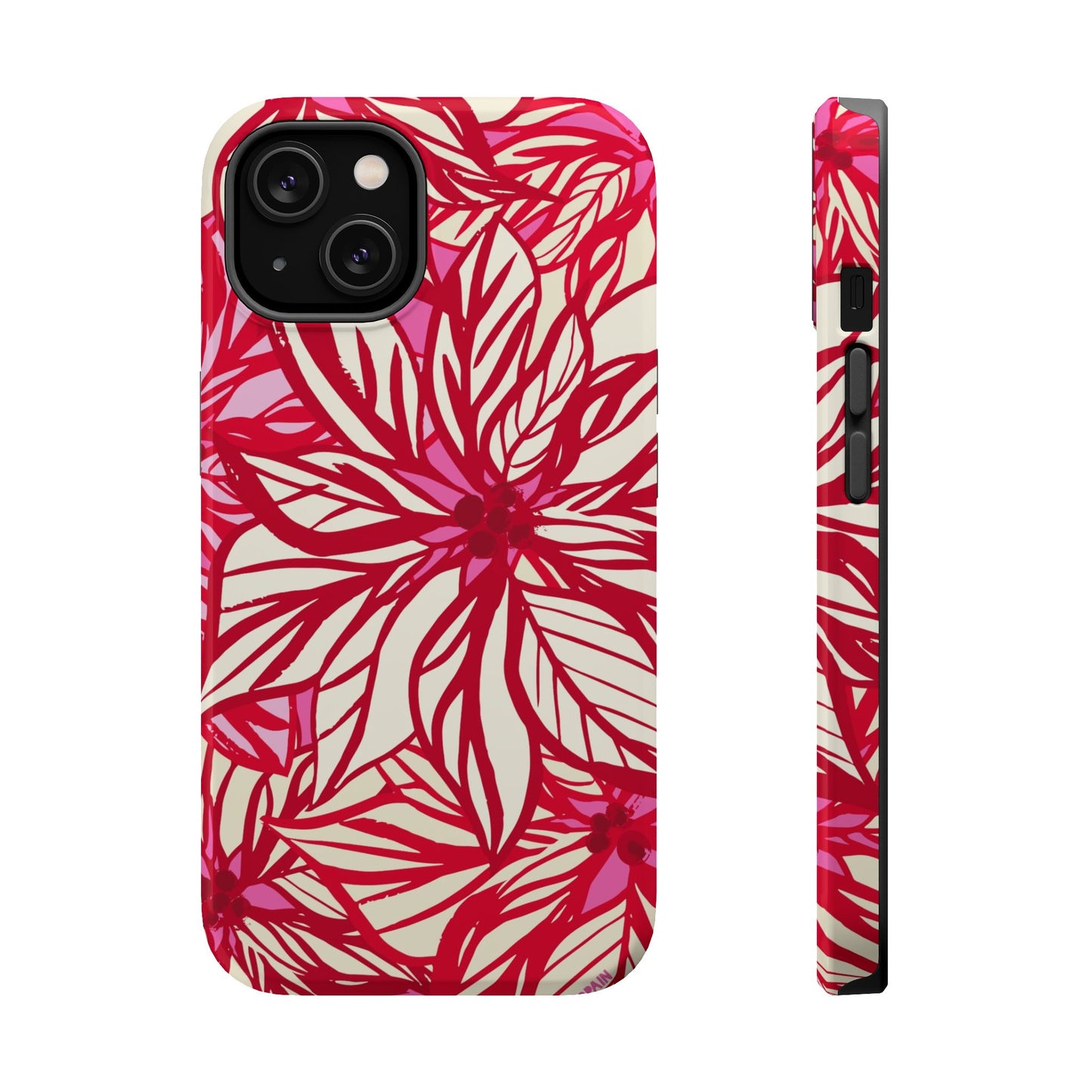 Poinsettia iPhone MagSafe Tough Case iPhone 14 Glossy