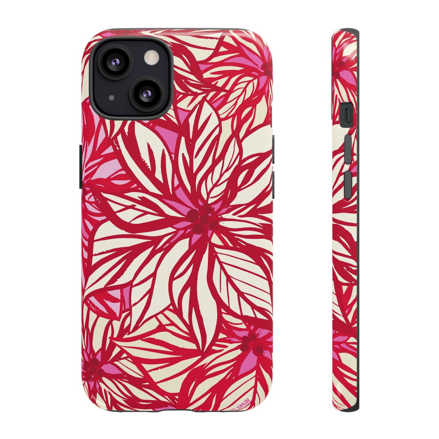 Poinsettia iPhone Tough Case iPhone 13 Glossy