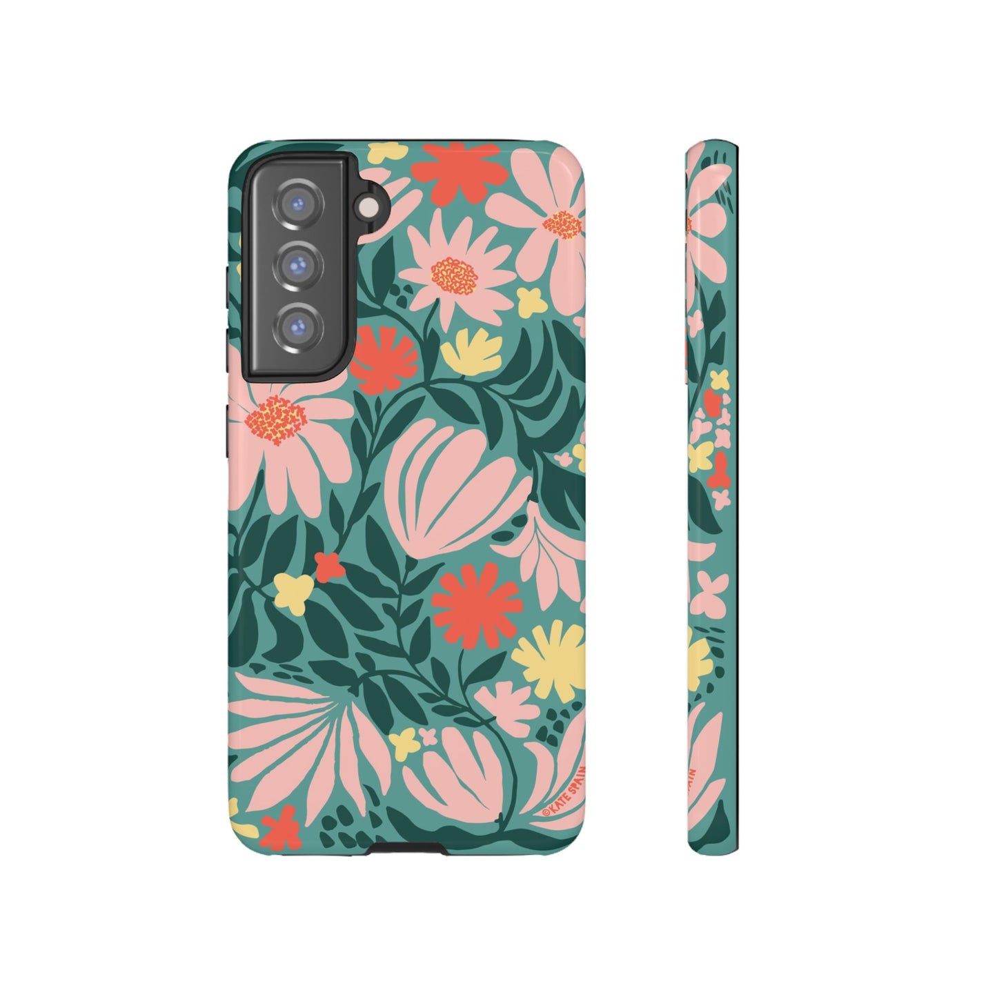 Botanica Teal Samsung Tough Case Samsung Galaxy S21 FE Glossy