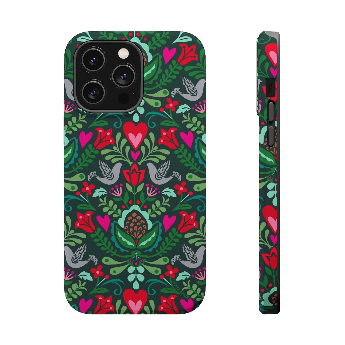Rosemaling iPhone MagSafe Tough Case iPhone 14 Pro Max Matte