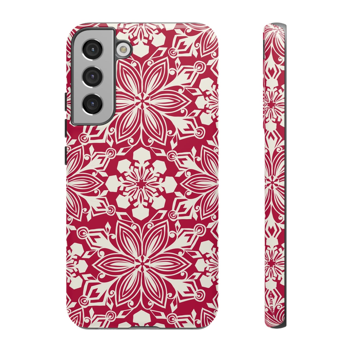 Snowfall Paper Cut Snowflake Samsung Tough Case Samsung Galaxy S22 Plus Glossy