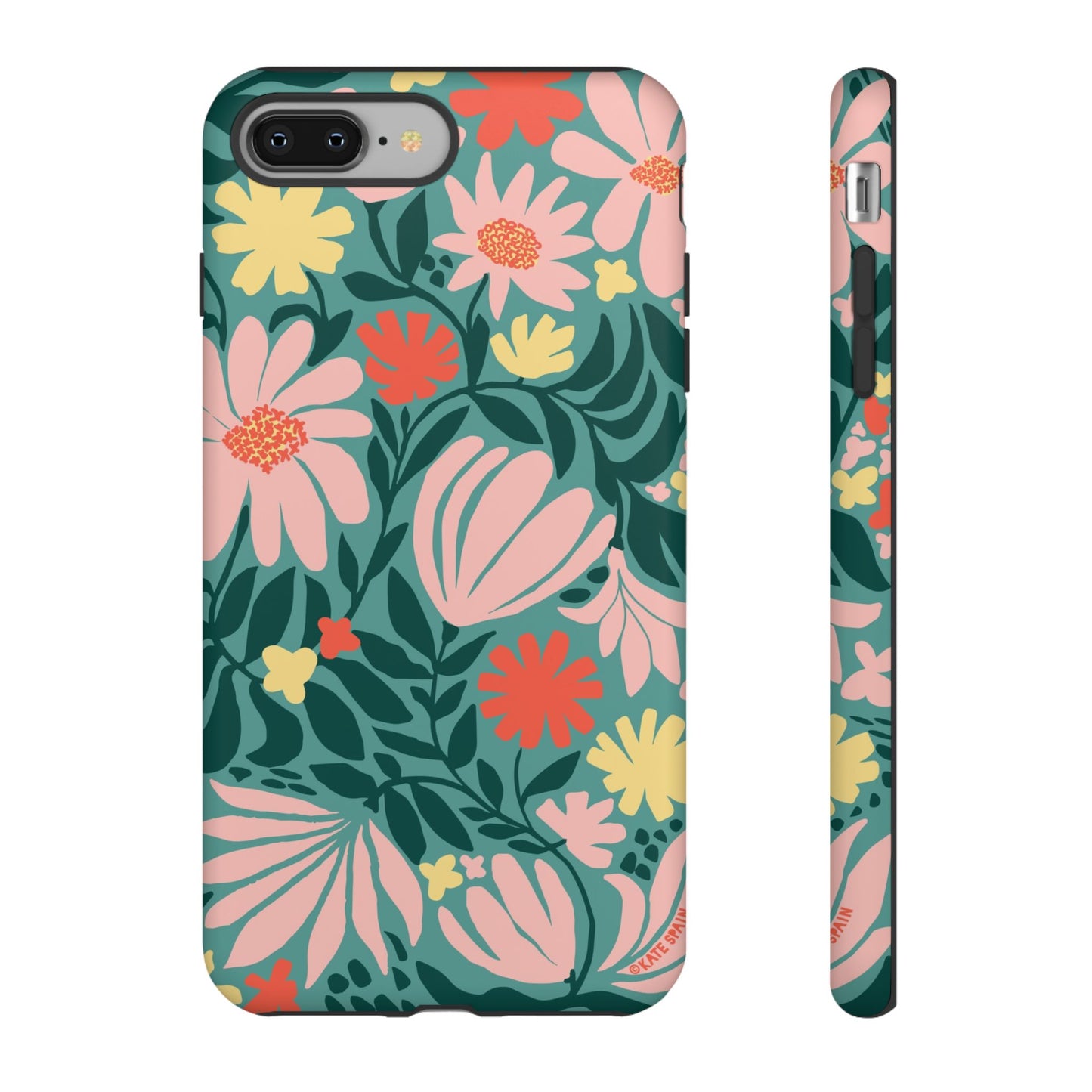 Botanica iPhone Tough Case Teal iPhone 8 Plus Matte