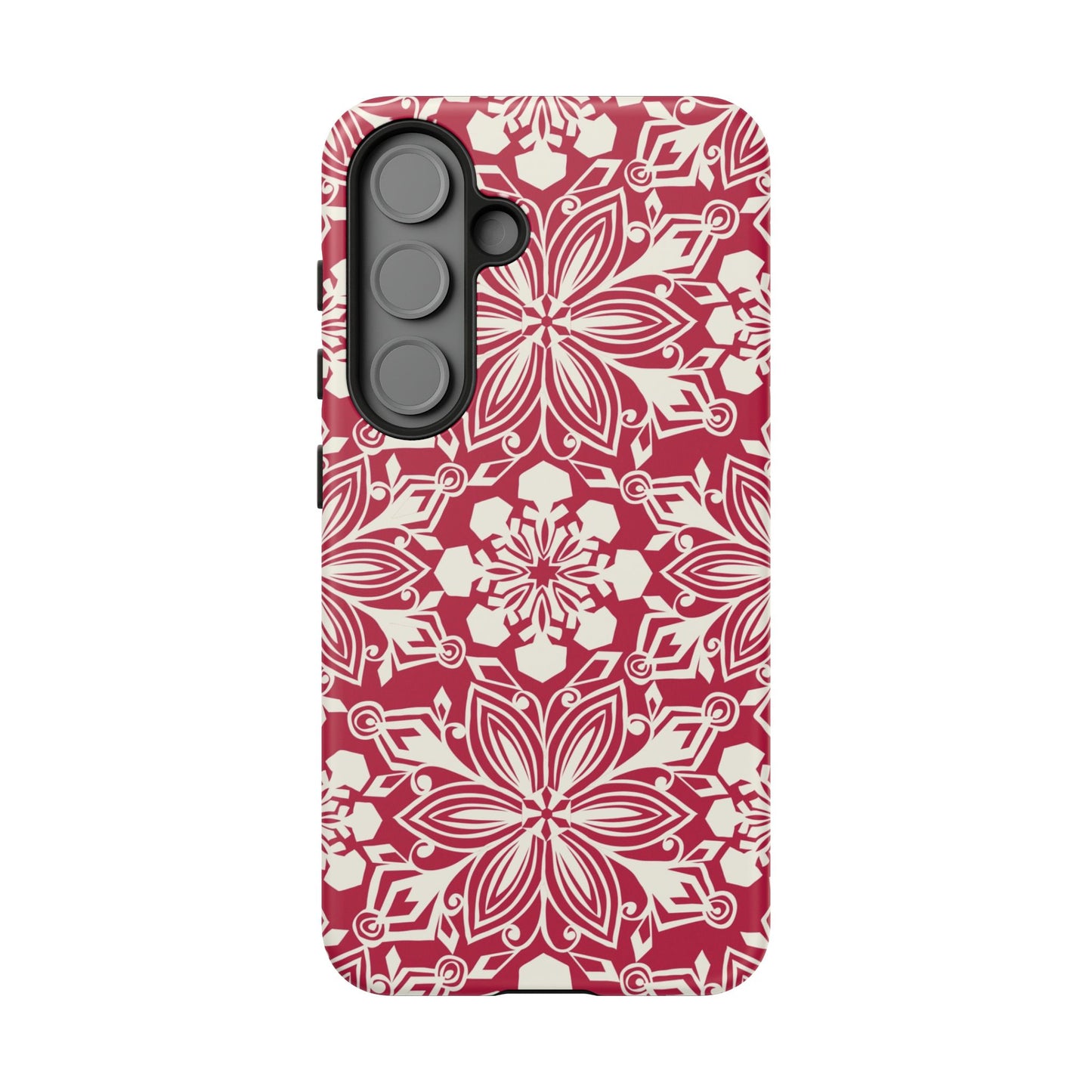 Snowfall Paper Cut Snowflake Samsung Tough Case Samsung Galaxy S25 Matte