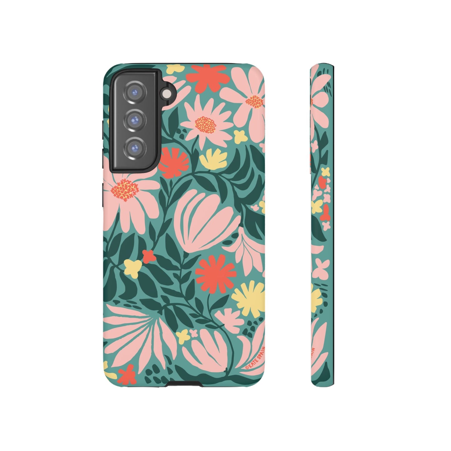 Botanica Teal Samsung Tough Case Samsung Galaxy S21 FE Matte