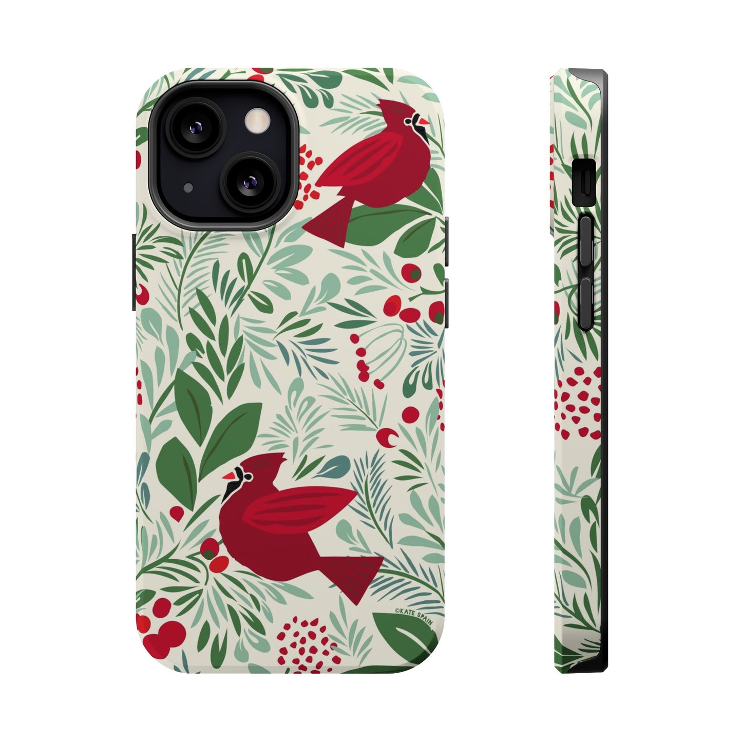 Birds and Berries iPhone MagSafe Tough Case iPhone 13 Mini Matte
