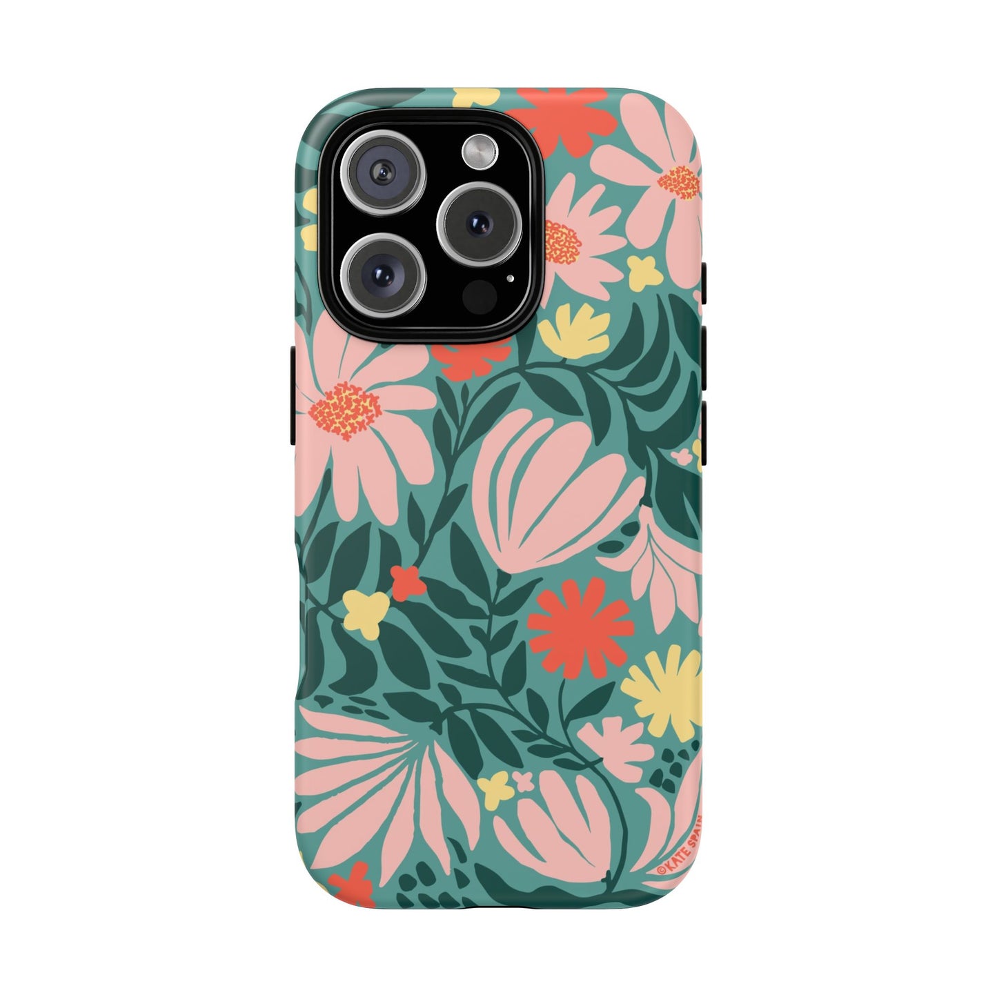 Botanica iPhone Tough Case Teal iPhone 16 Pro Matte