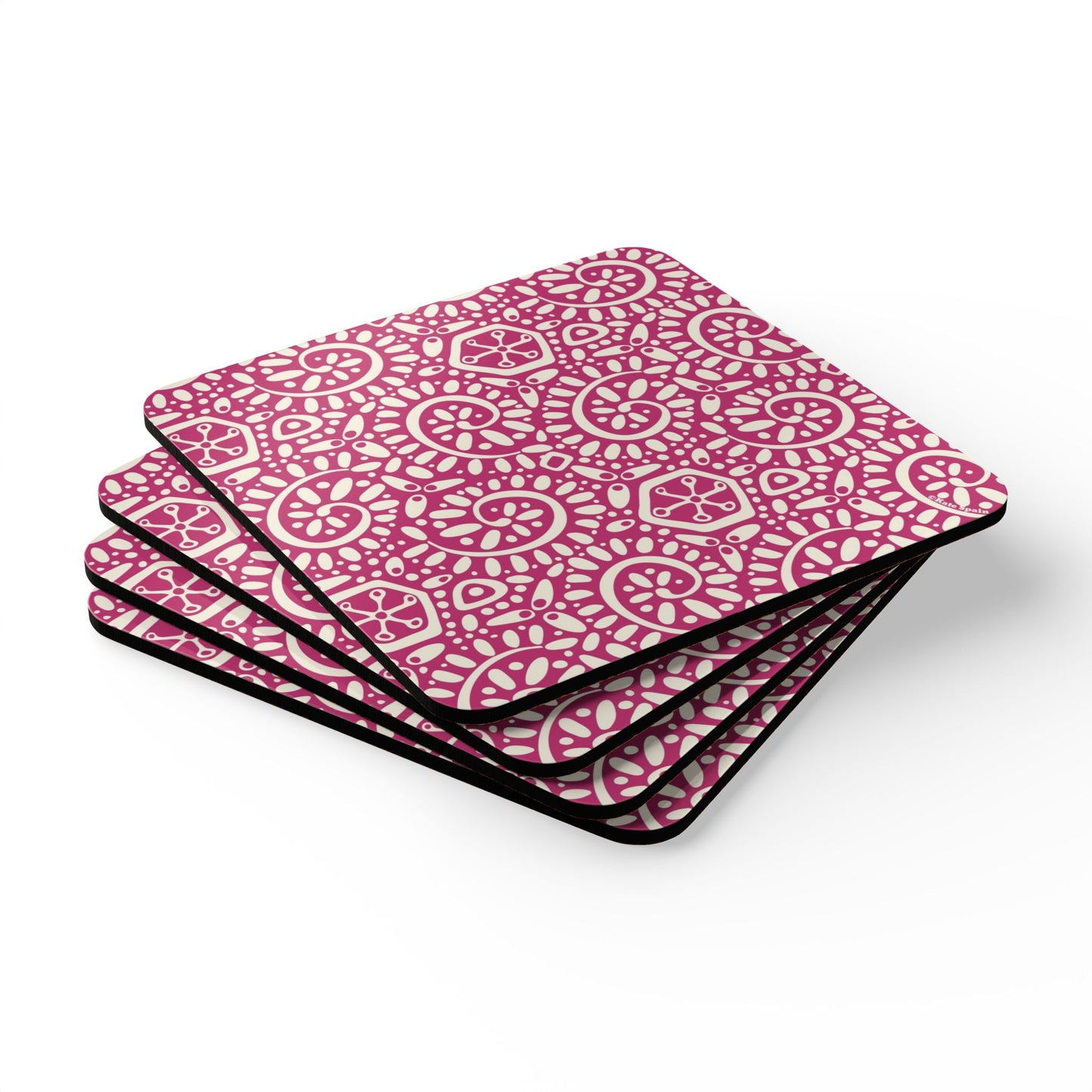 Canto Berry Cork Coaster Set