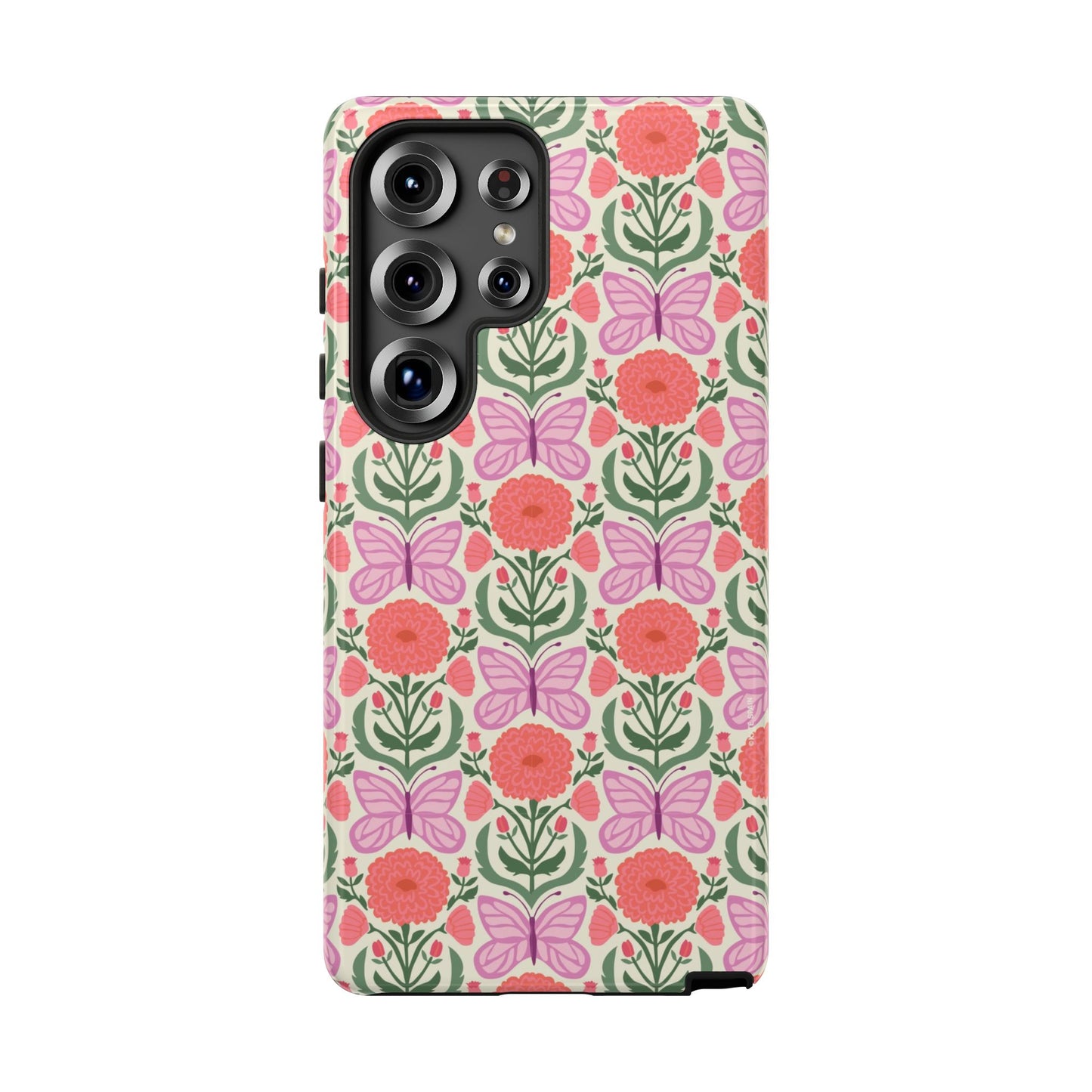 Mariposa Samsung Case - Pink Butterfly Nature Design