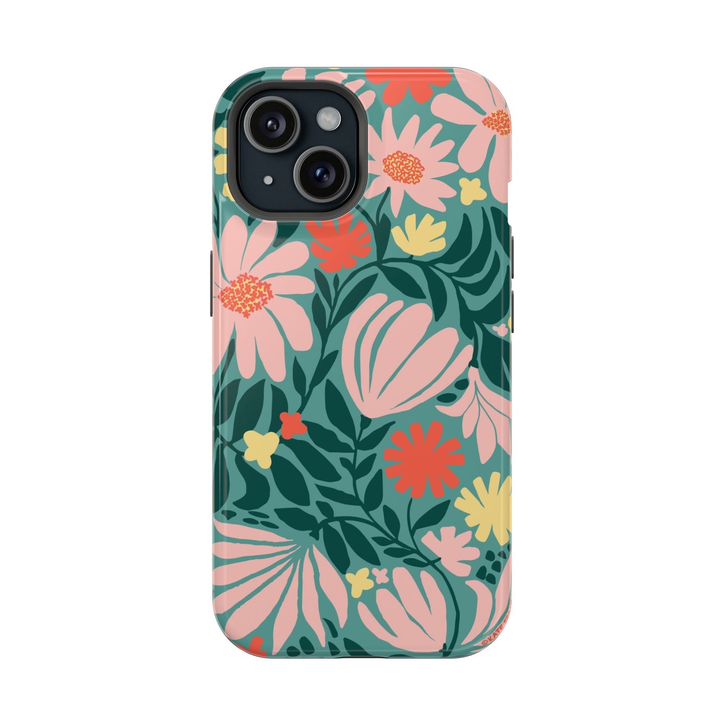 Botanica Teal iPhone Magsafe iPhone 15 Glossy