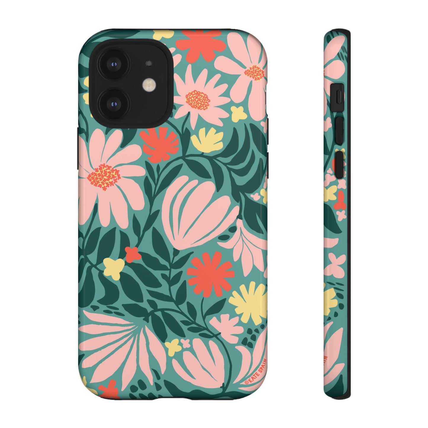 Botanica iPhone Tough Case Teal iPhone 12 Glossy