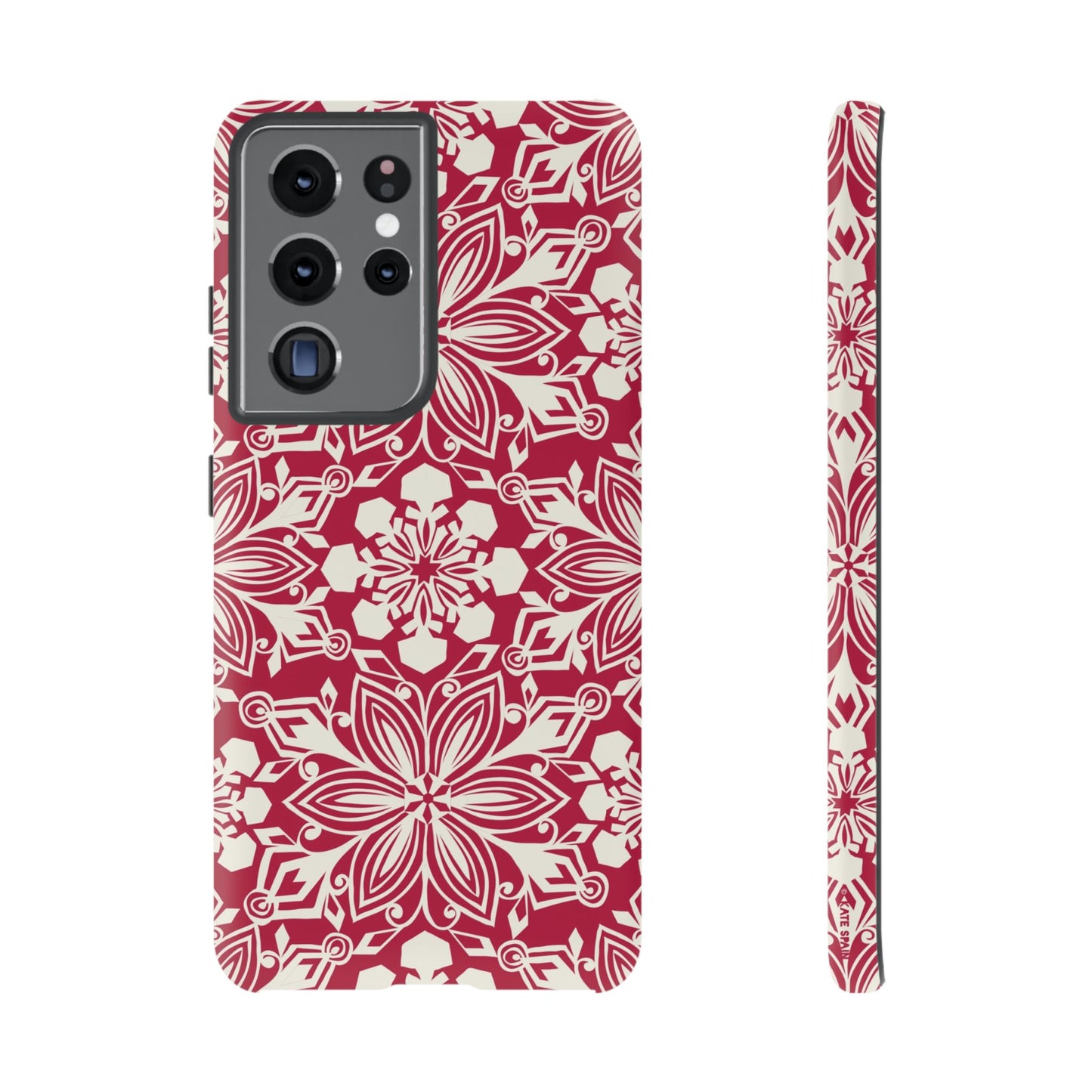 Snowfall Paper Cut Snowflake Samsung Tough Case Samsung Galaxy S21 Ultra Matte