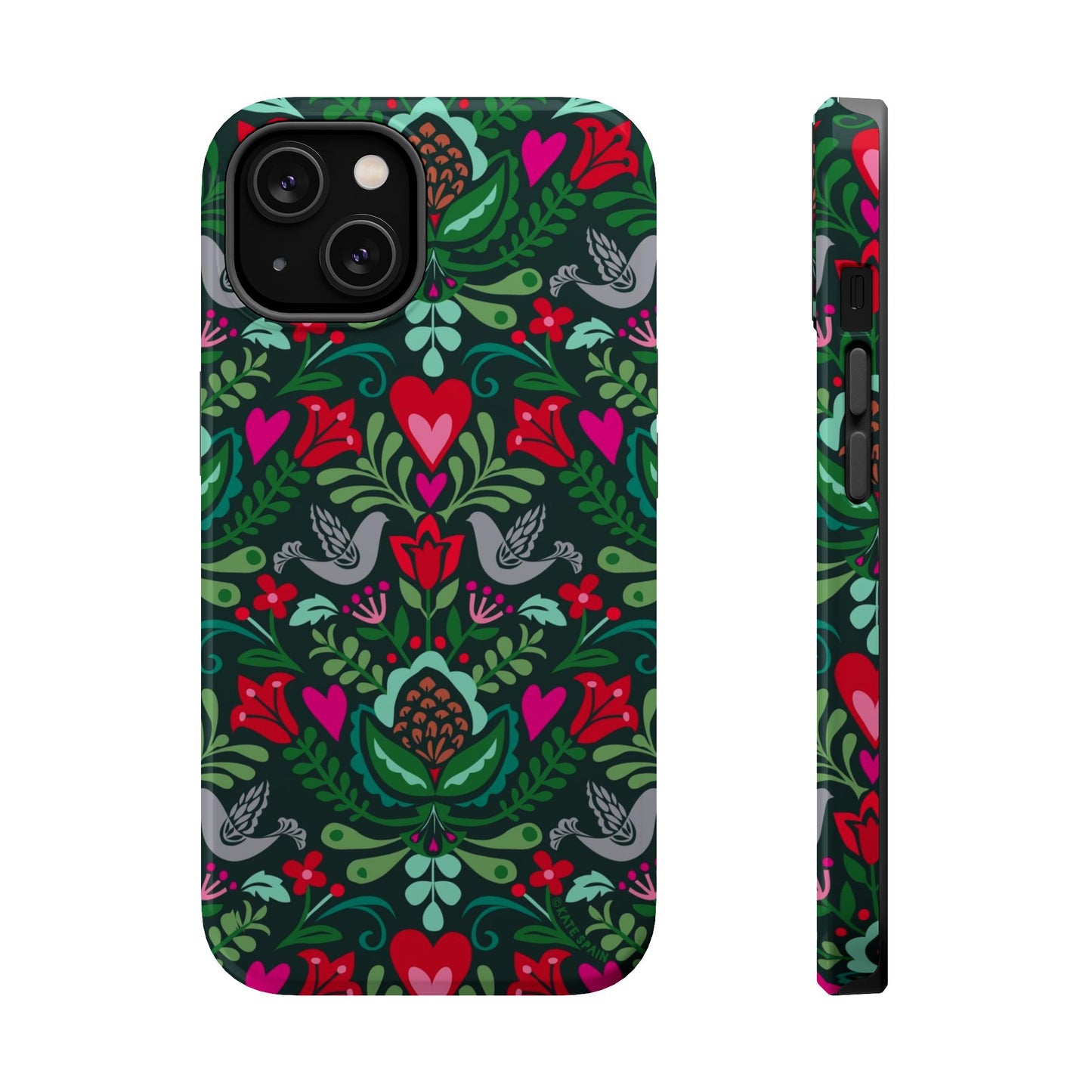 Rosemaling iPhone MagSafe Tough Case iPhone 14 Glossy
