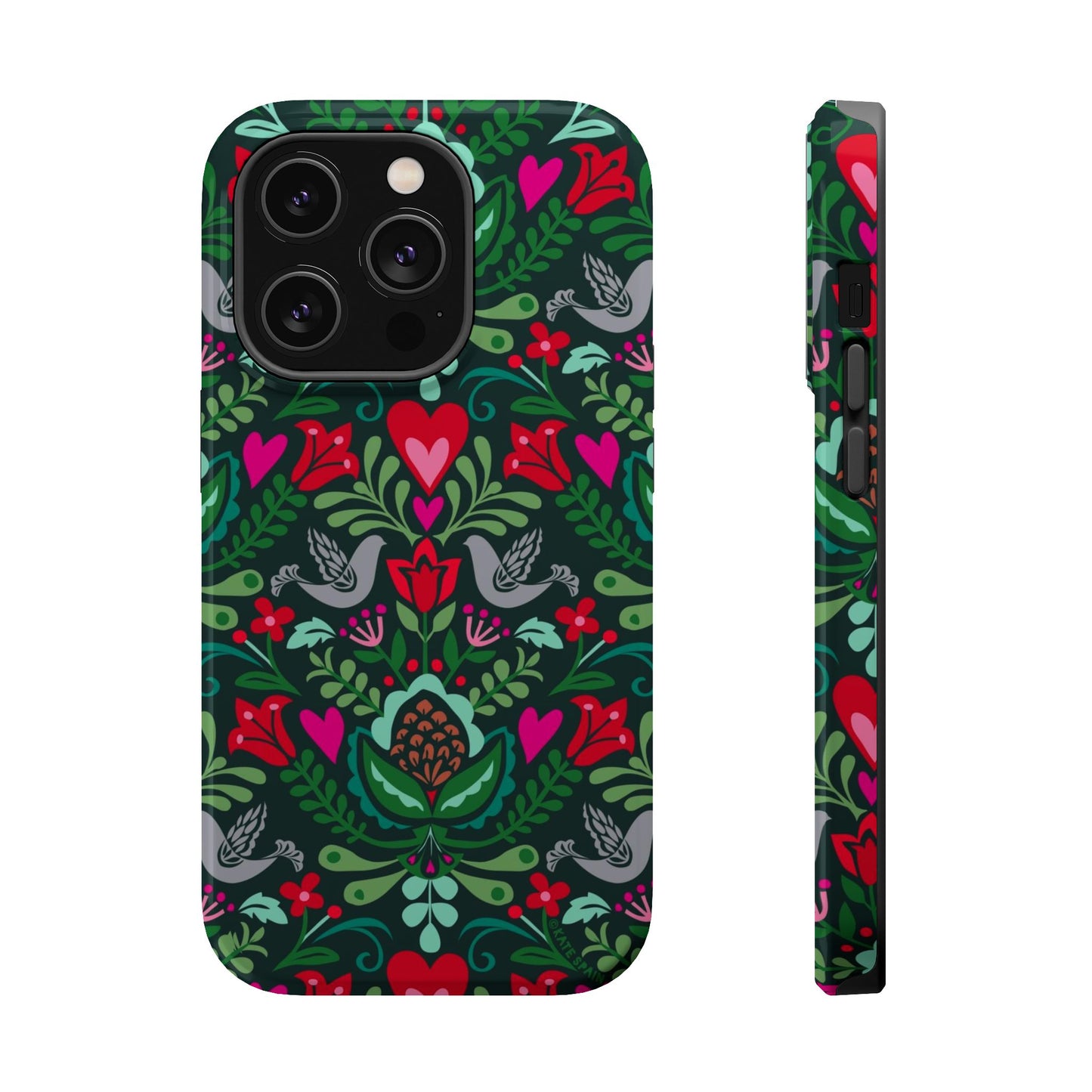 Rosemaling iPhone MagSafe Tough Case iPhone 14 Pro Glossy