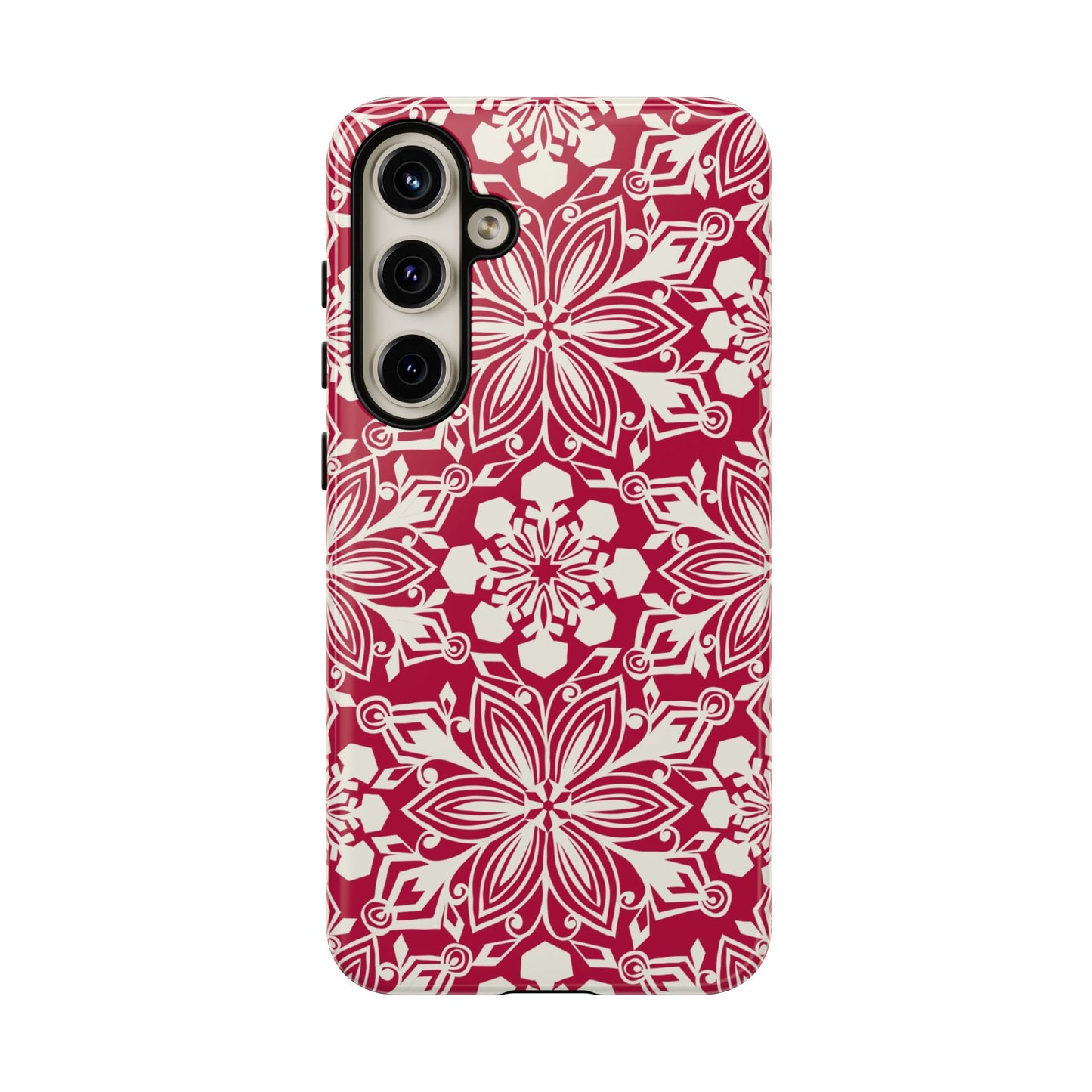 Snowfall Paper Cut Snowflake Samsung Tough Case Samsung Galaxy S24 Plus Glossy