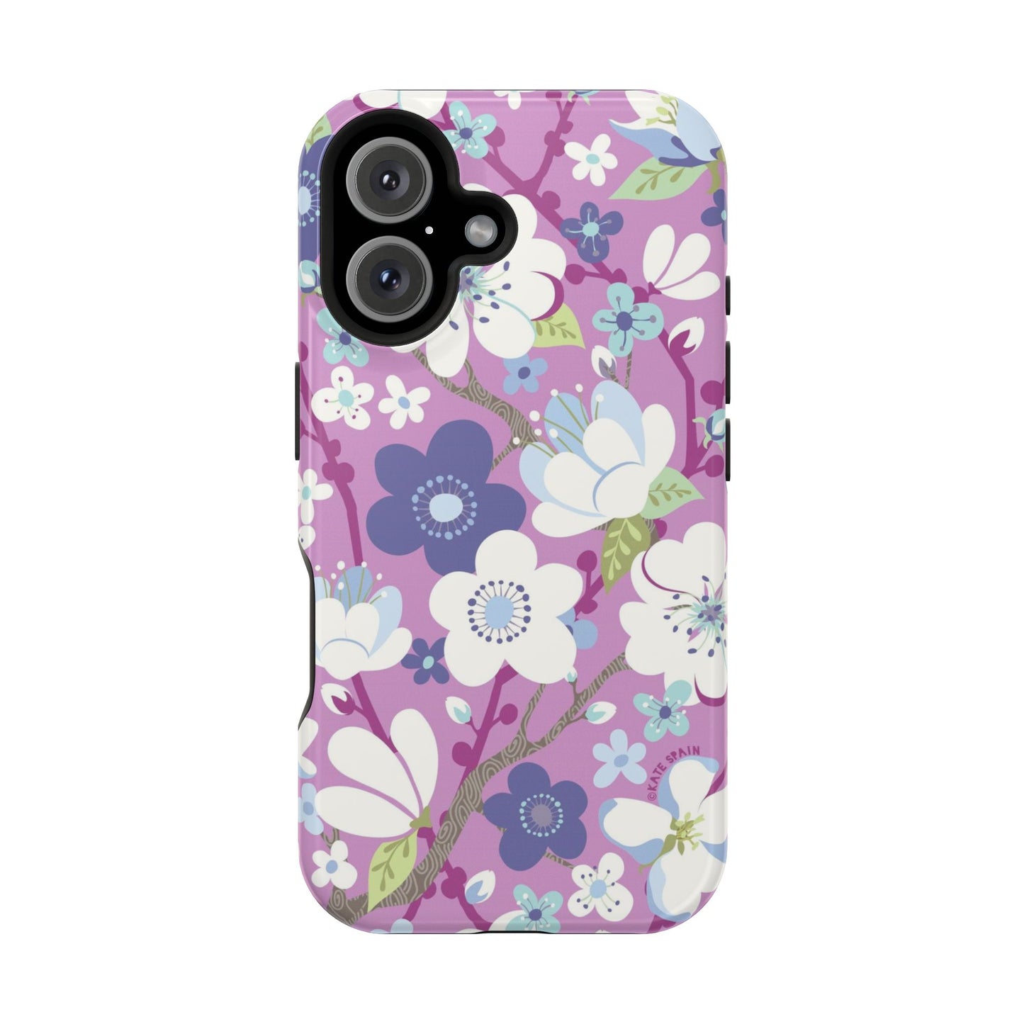 Cherry Blossoms MagSafe Tough Case iPhone 16 Glossy