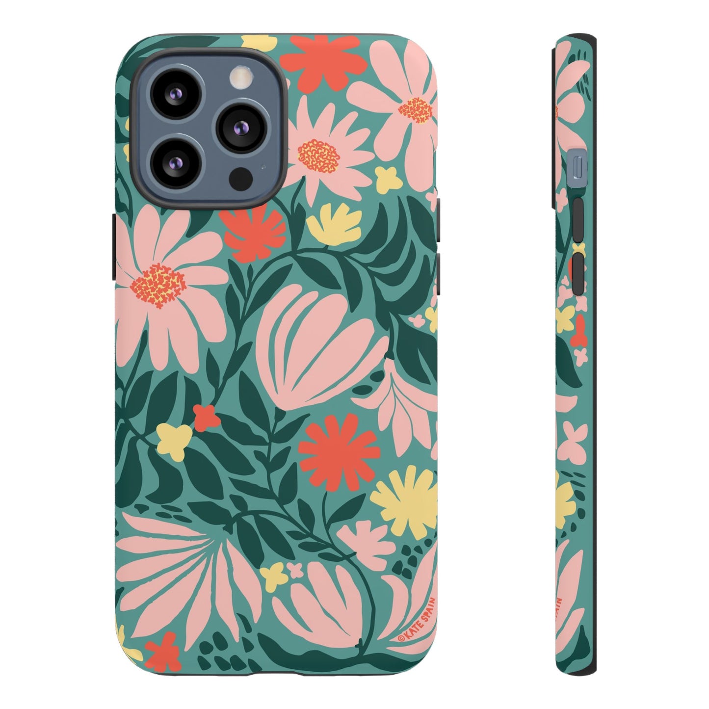 Botanica iPhone Tough Case Teal iPhone 13 Pro Max Matte