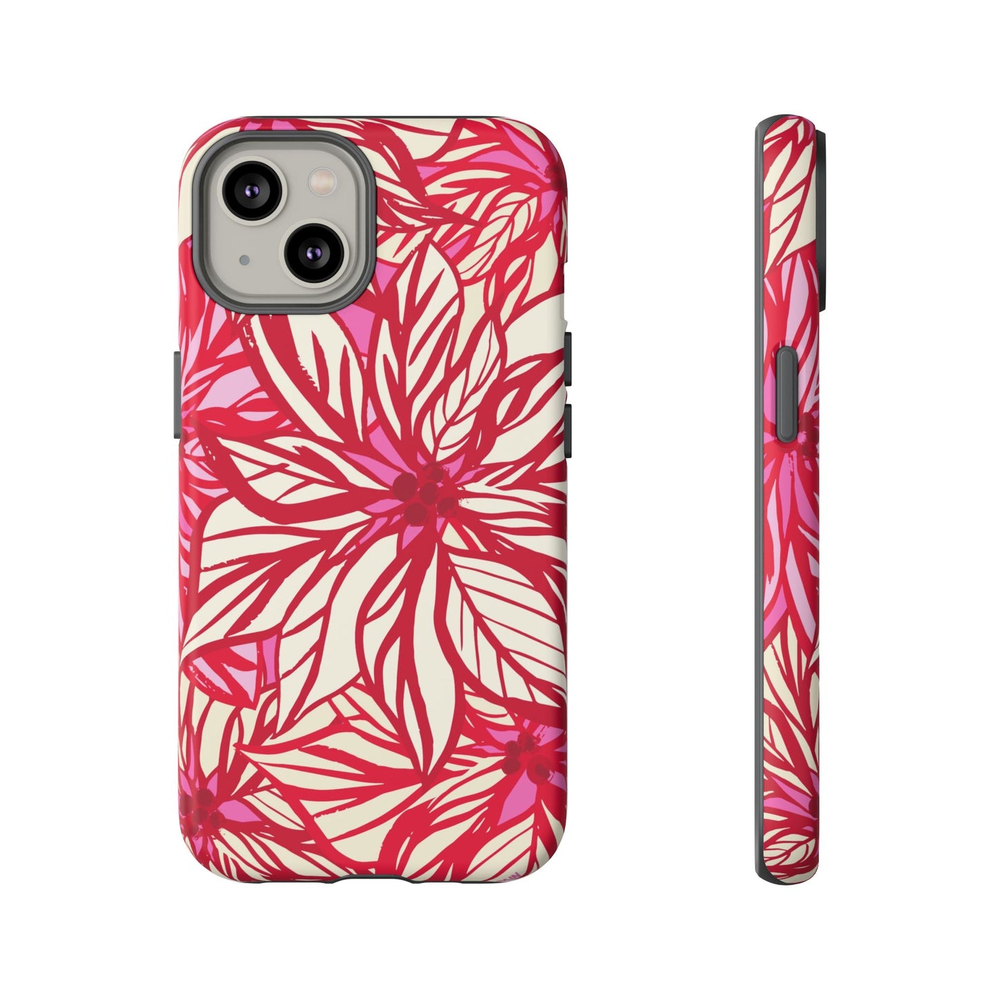 Poinsettia iPhone Tough Case iPhone 14 Matte