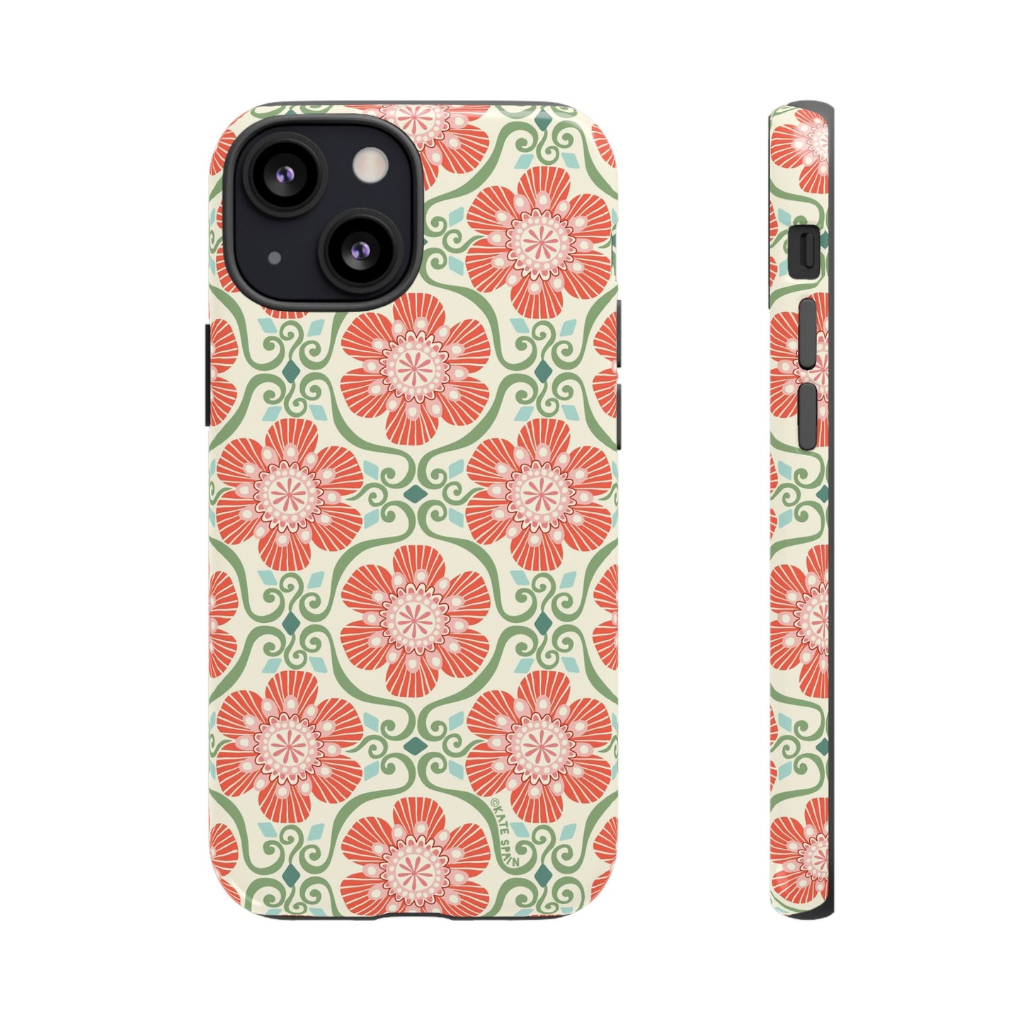 Barcelona Flowers iPhone Tough Case iPhone 13 Mini Glossy