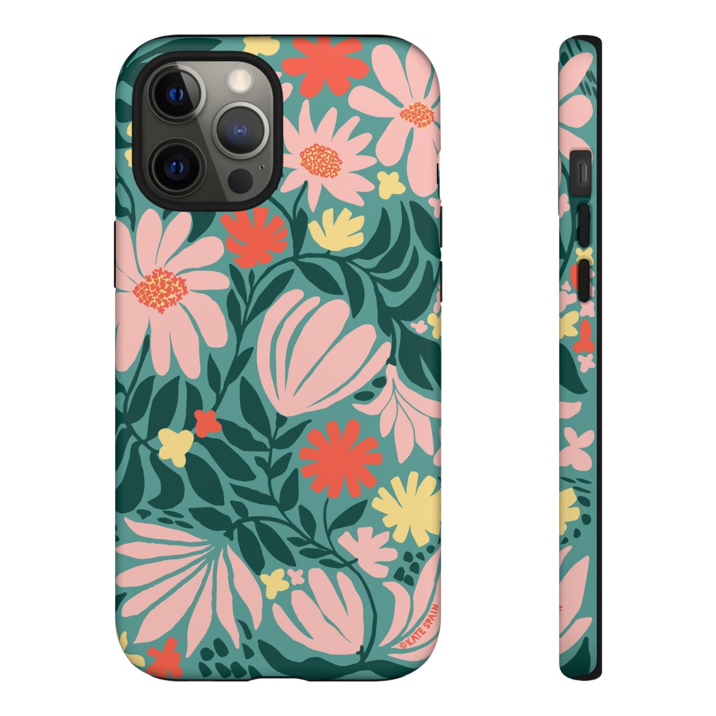 Botanica iPhone Tough Case Teal iPhone 12 Pro Max Matte