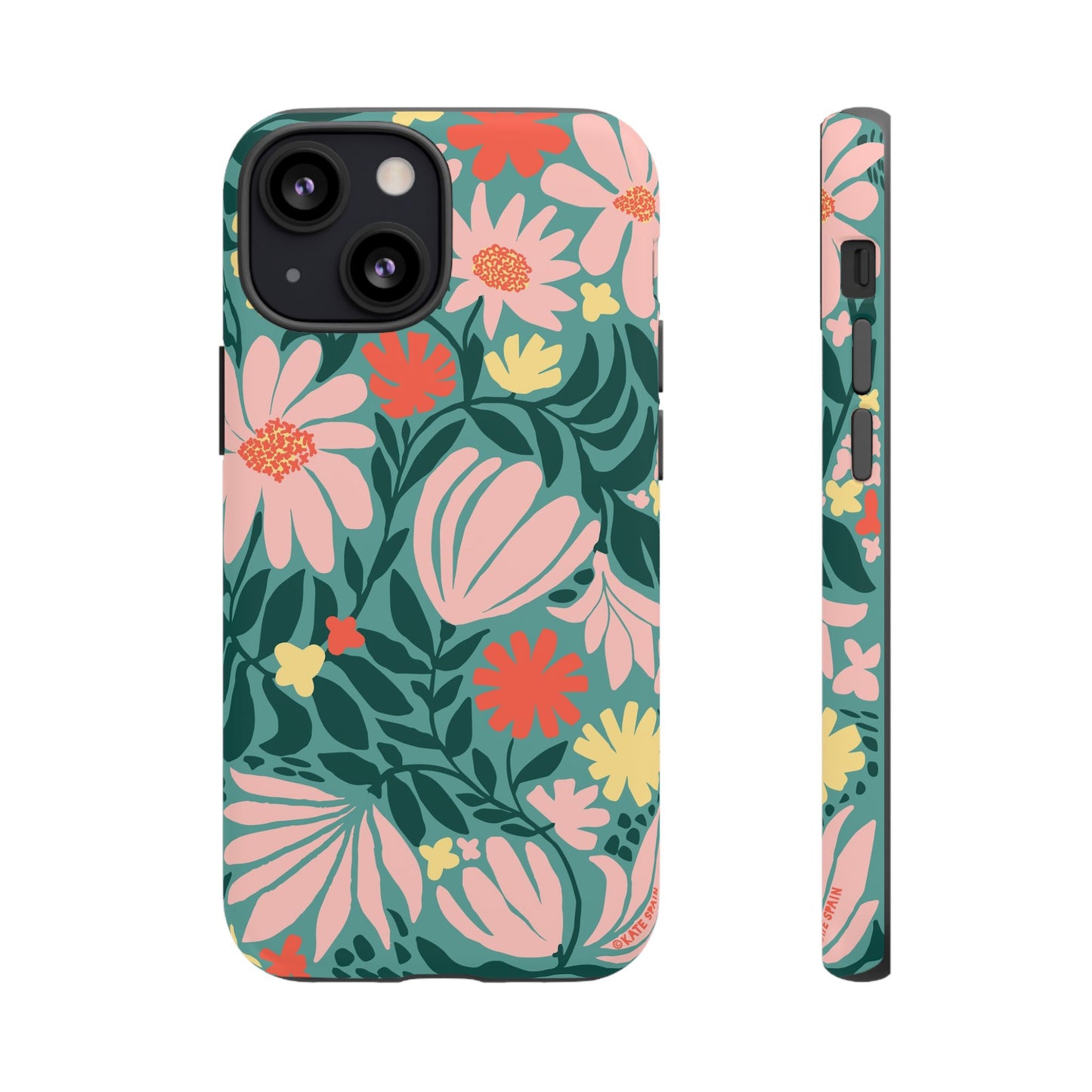 Botanica iPhone Tough Case Teal iPhone 13 Mini Matte