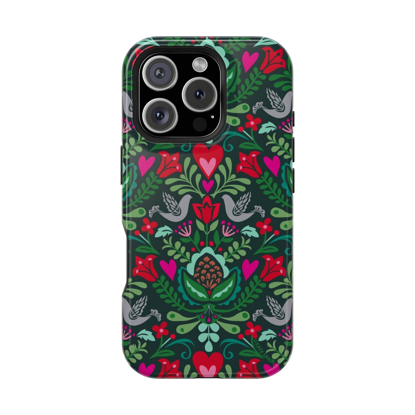 Rosemaling iPhone MagSafe Tough Case iPhone 16 Pro Glossy