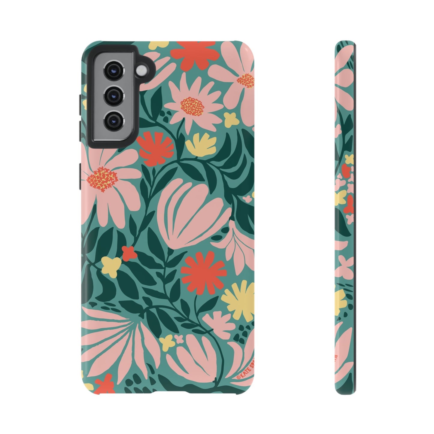 Botanica Teal Samsung Tough Case Samsung Galaxy S21 Plus Glossy