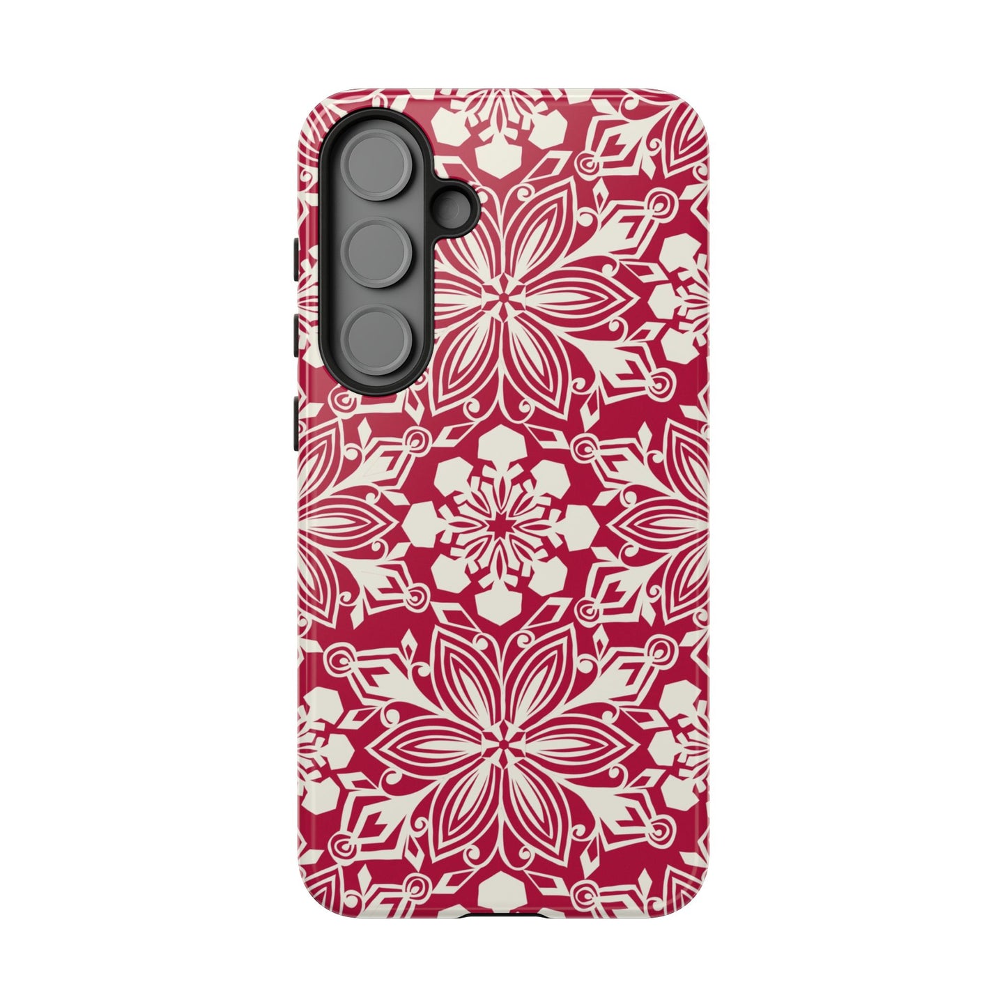 Snowfall Paper Cut Snowflake Samsung Tough Case Samsung Galaxy S25 Plus Glossy