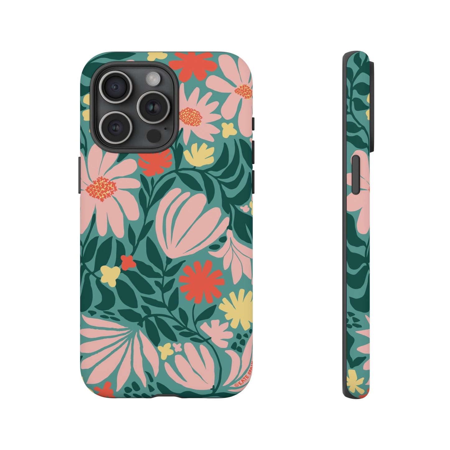 Botanica iPhone Tough Case Teal iPhone 15 Pro Max Matte