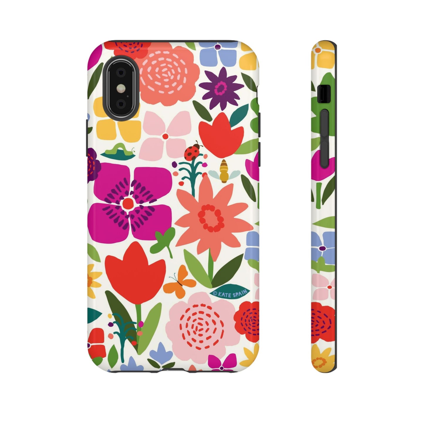 Happy Blooms iPhone Tough Case iPhone XS Glossy