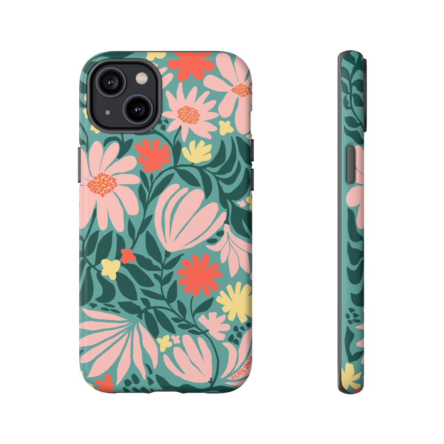 Botanica iPhone Tough Case Teal iPhone 14 Plus Matte
