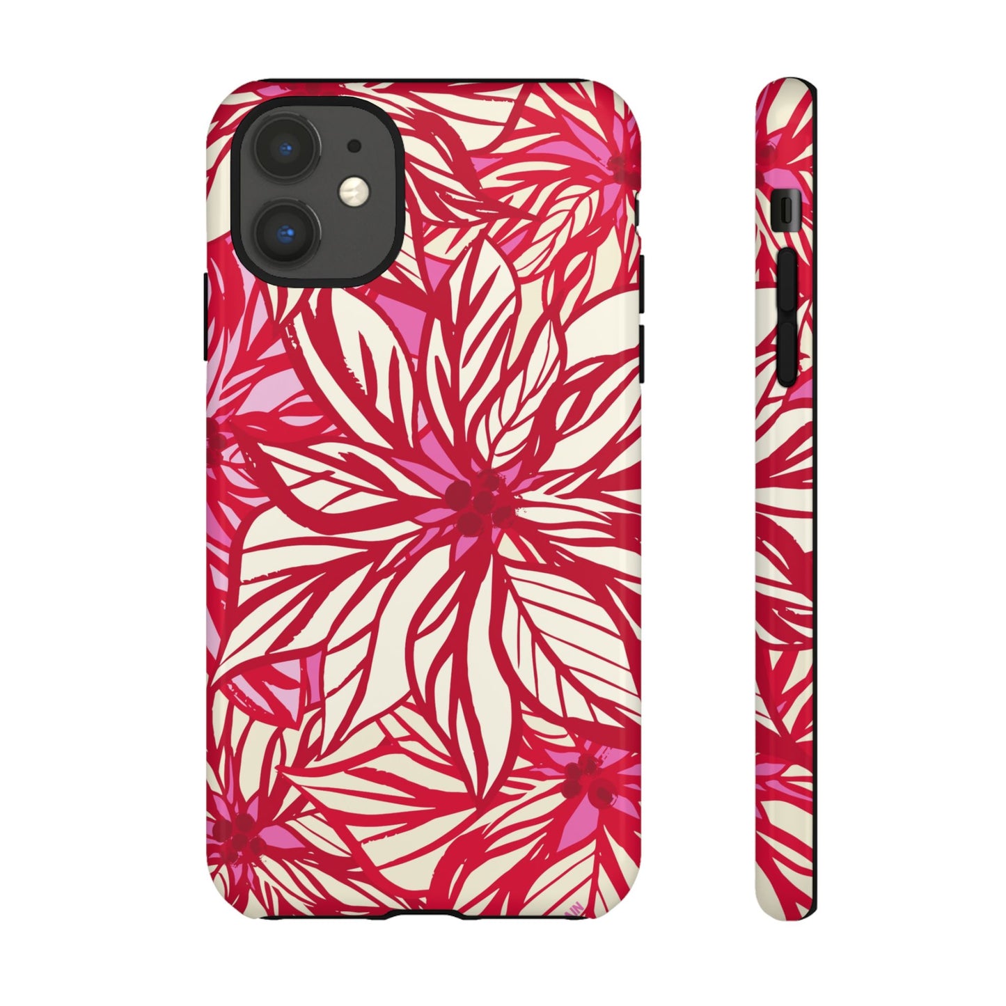Poinsettia iPhone Tough Case iPhone 11 Glossy
