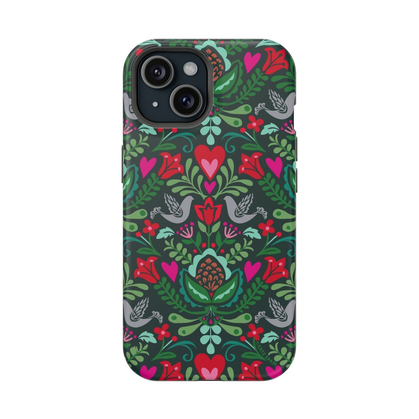 Rosemaling iPhone MagSafe Tough Case iPhone 15 Matte