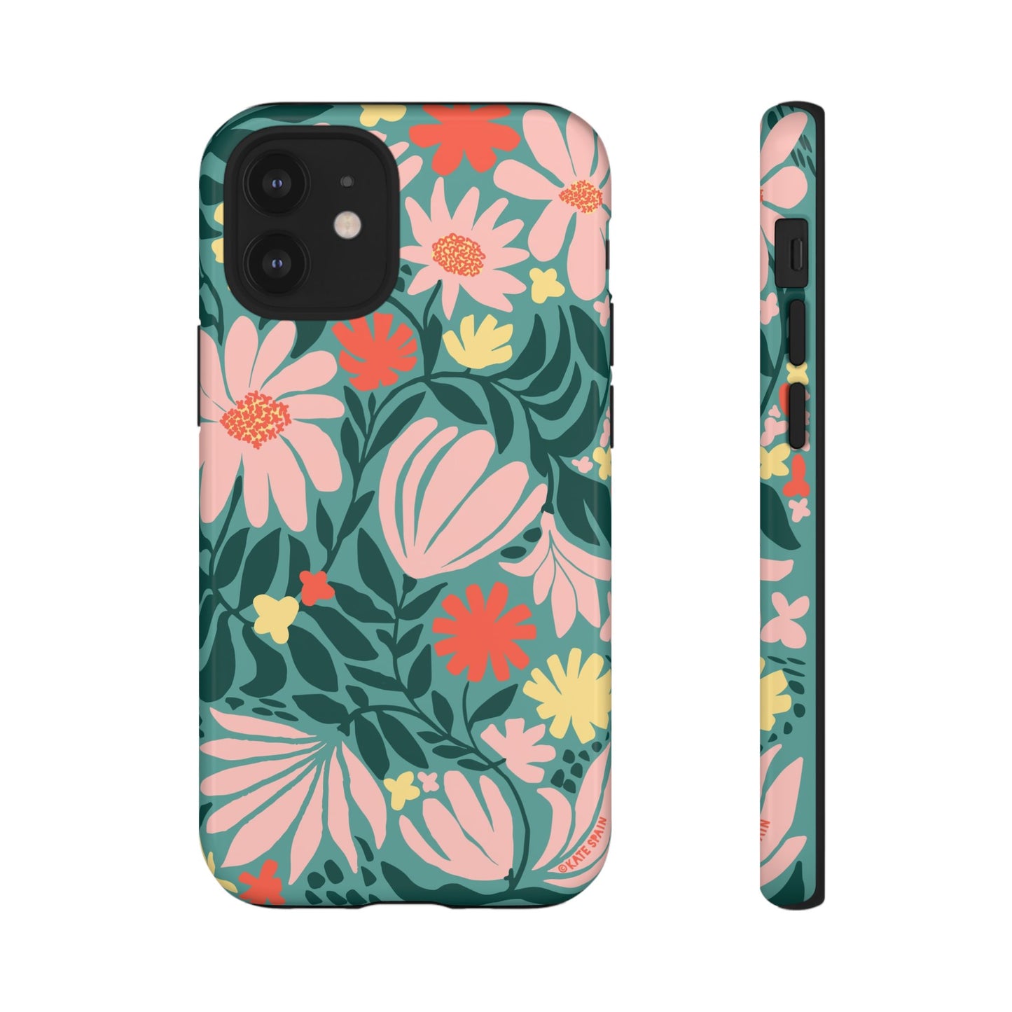 Botanica iPhone Tough Case Teal iPhone 12 Mini Glossy