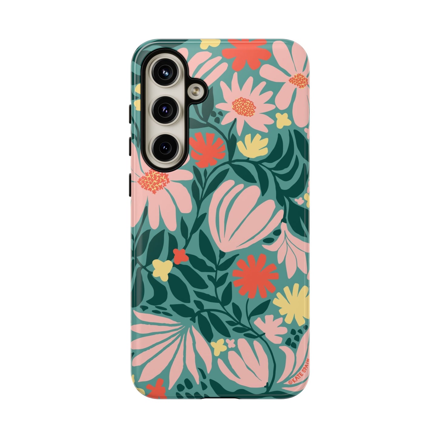 Botanica Teal Samsung Tough Case Samsung Galaxy S24 Plus Glossy