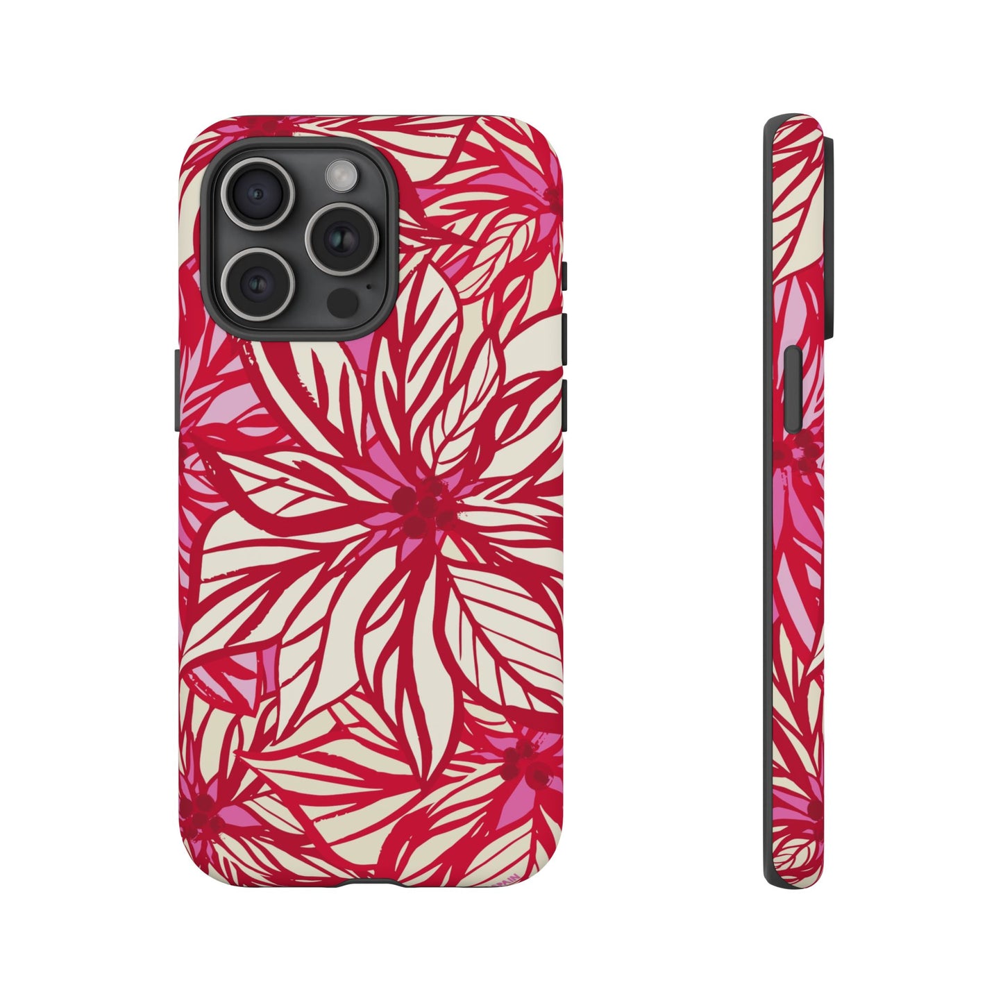 Poinsettia iPhone Tough Case iPhone 15 Pro Max Matte