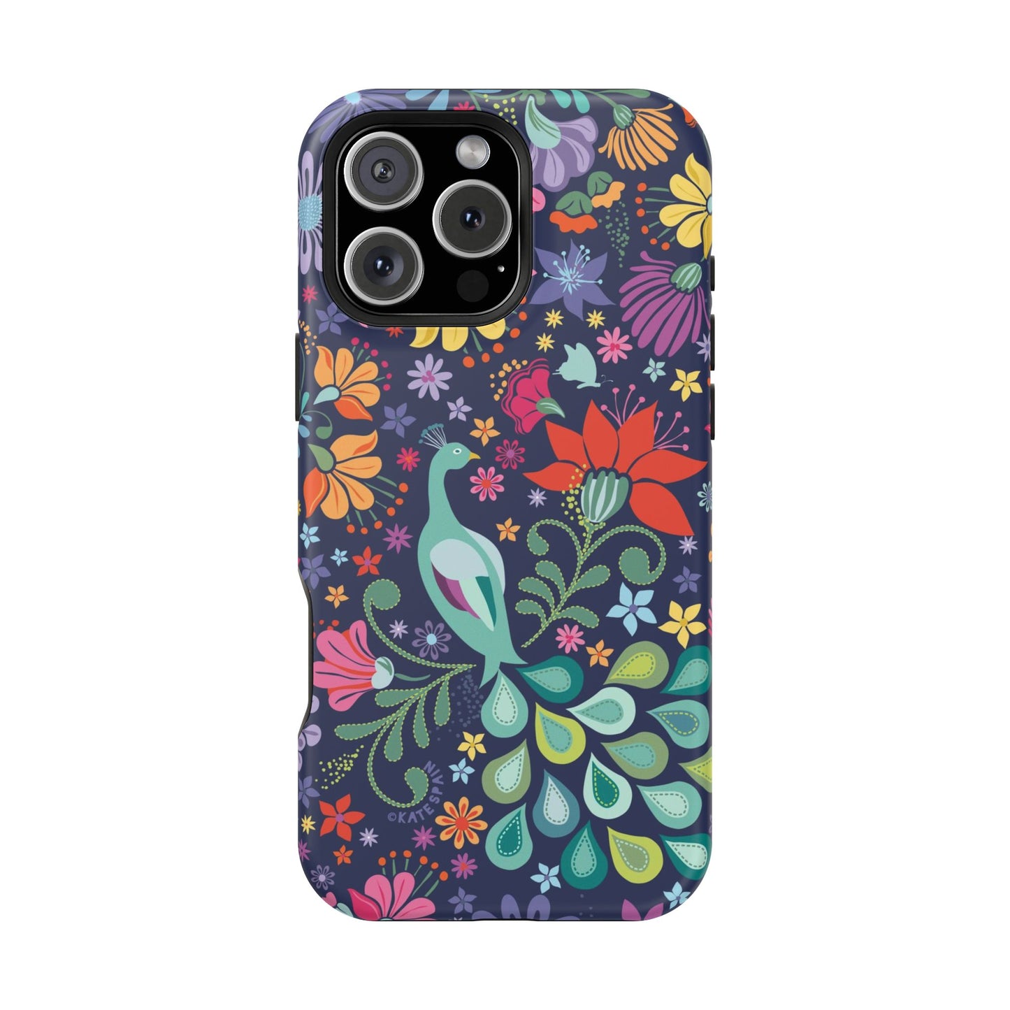 Peacock Sanctuary iPhone MagSafe Tough Case iPhone 16 Pro Max Matte