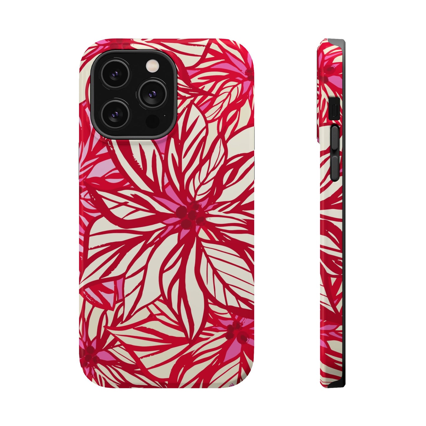 Poinsettia iPhone MagSafe Tough Case iPhone 14 Pro Max Glossy