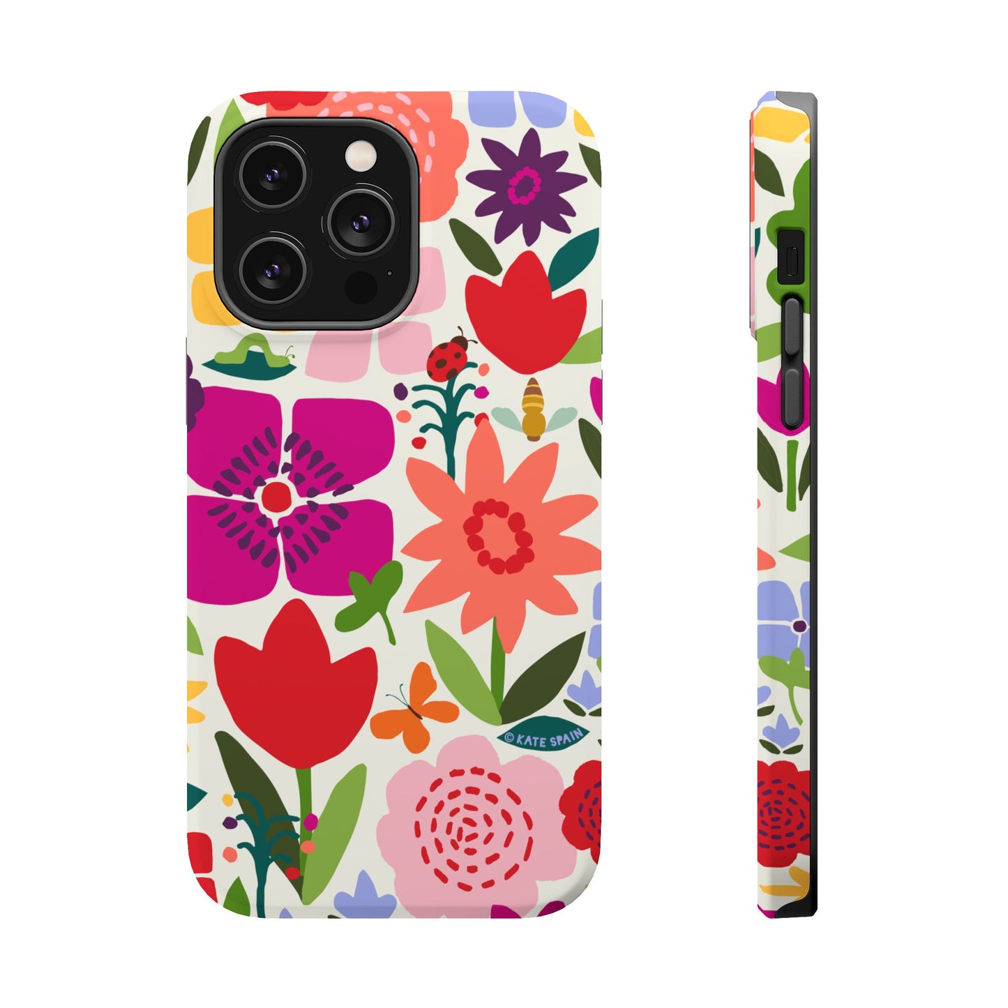 Happy Blooms iPhone MagSafe Tough Case iPhone 14 Pro Max Matte