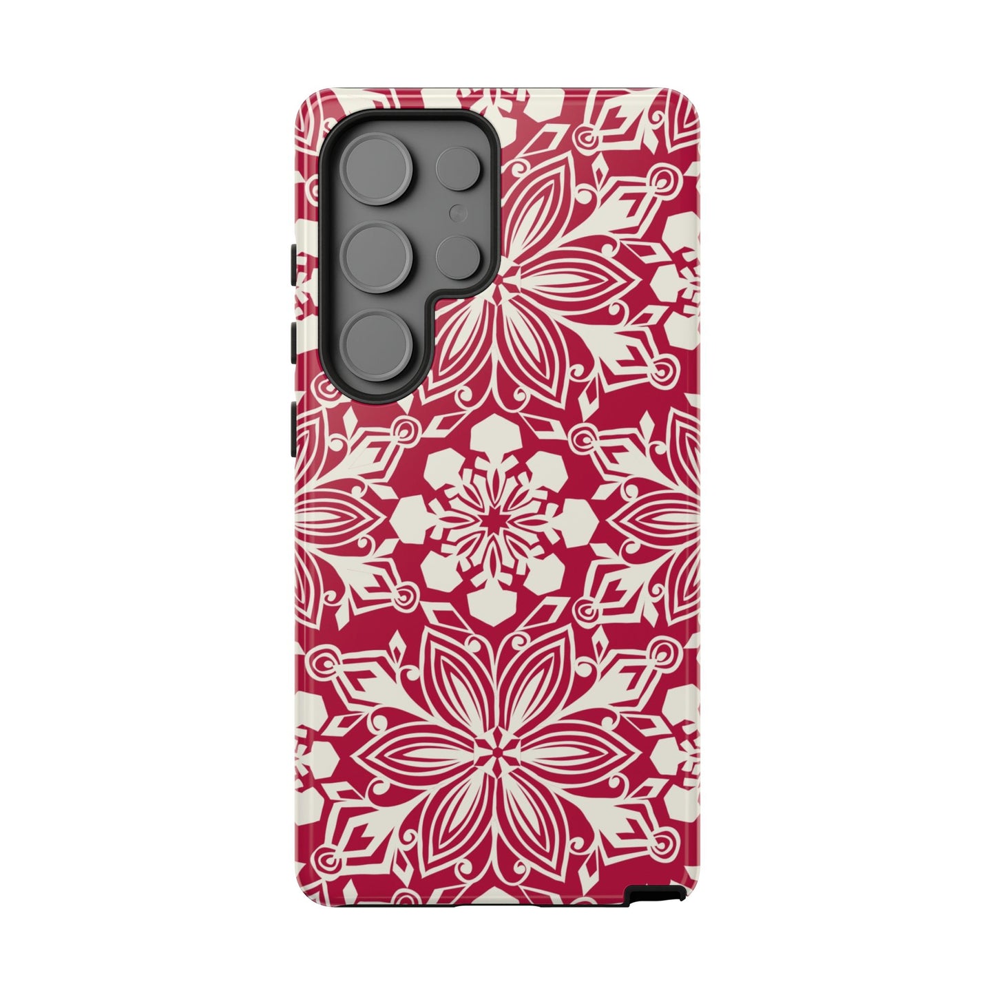 Snowfall Paper Cut Snowflake Samsung Tough Case Samsung Galaxy S25 Ultra Glossy