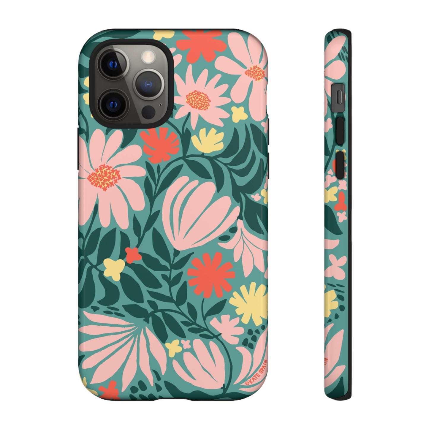 Botanica iPhone Tough Case Teal iPhone 12 Pro Glossy
