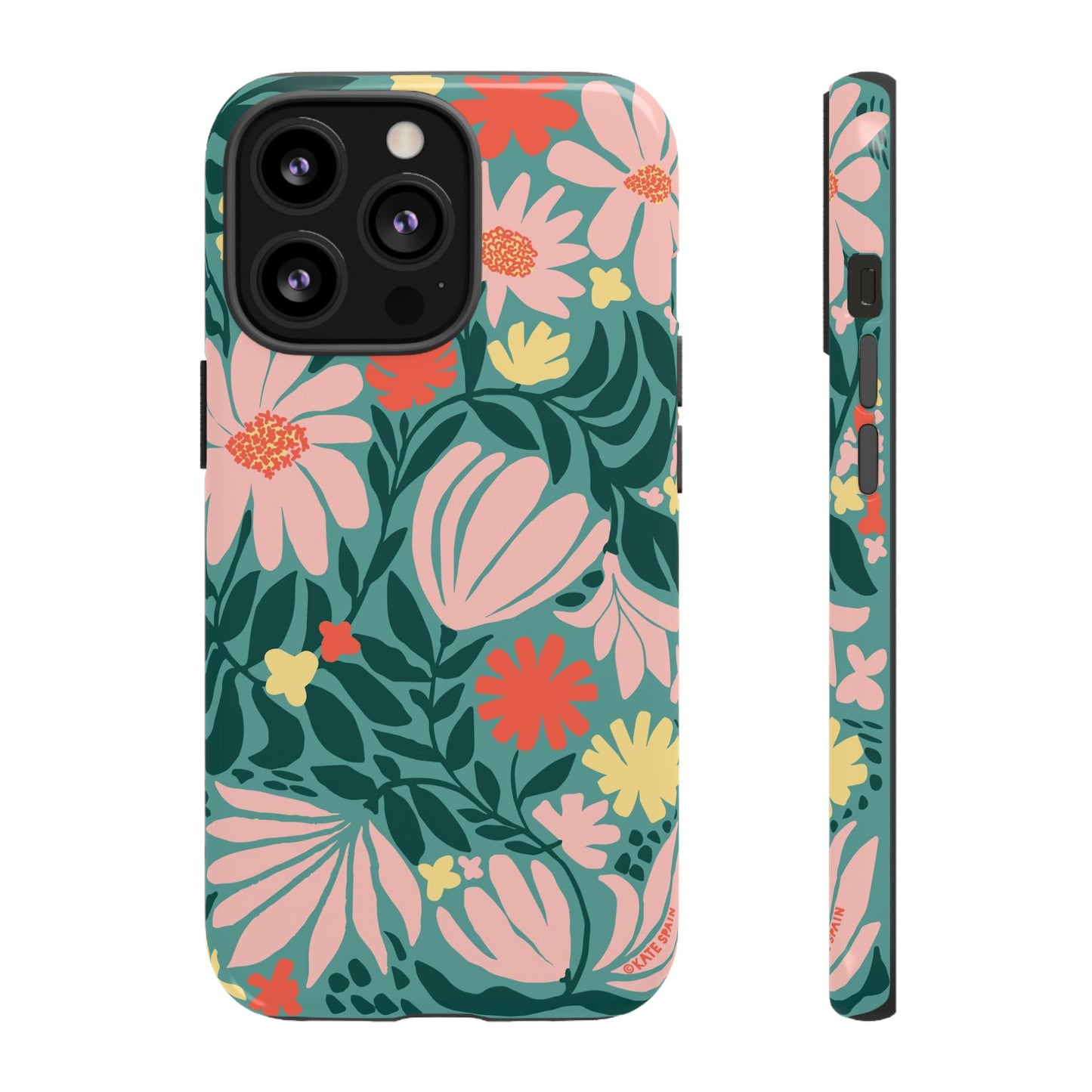 Botanica iPhone Tough Case Teal iPhone 13 Pro Glossy