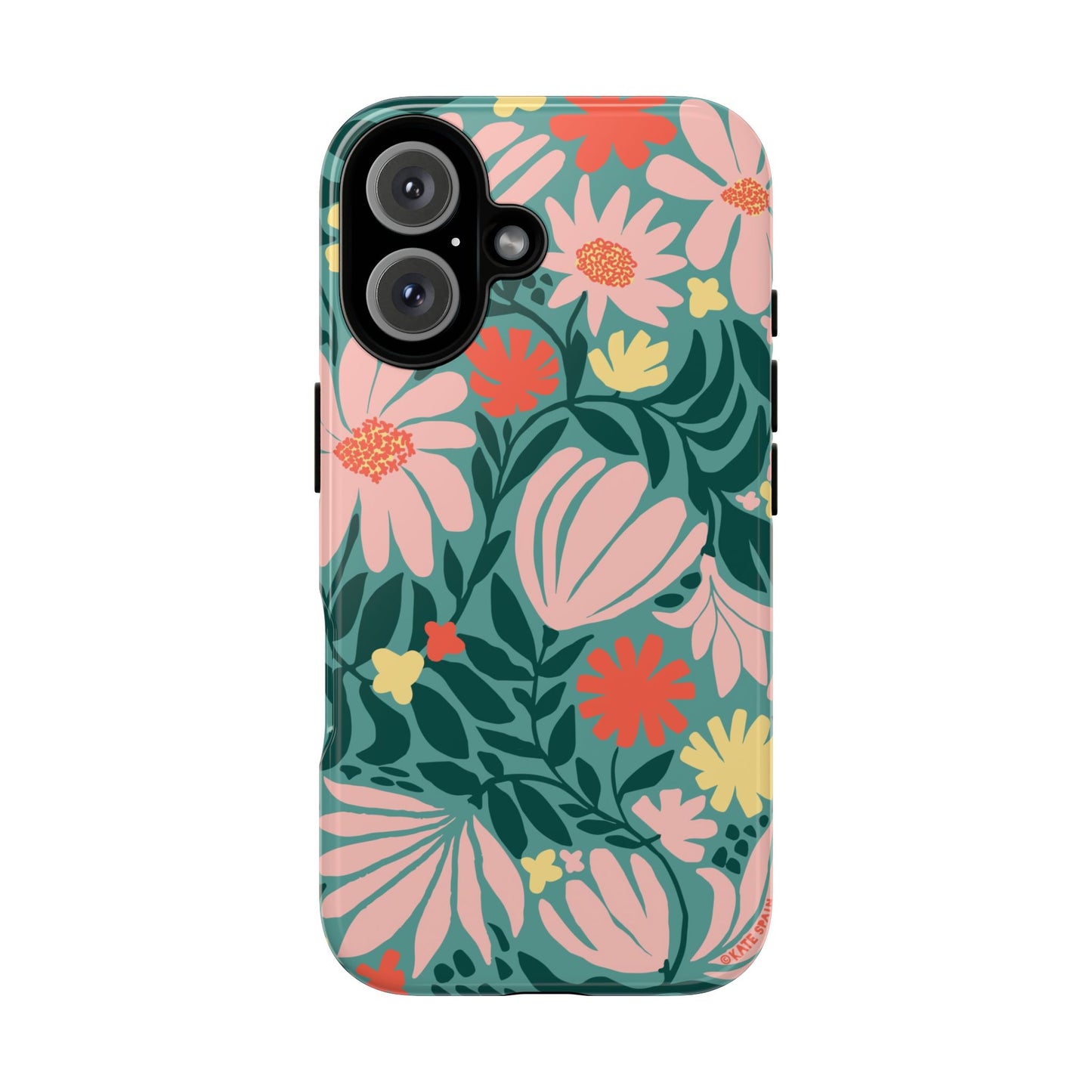 Botanica iPhone Tough Case Teal iPhone 16 Glossy