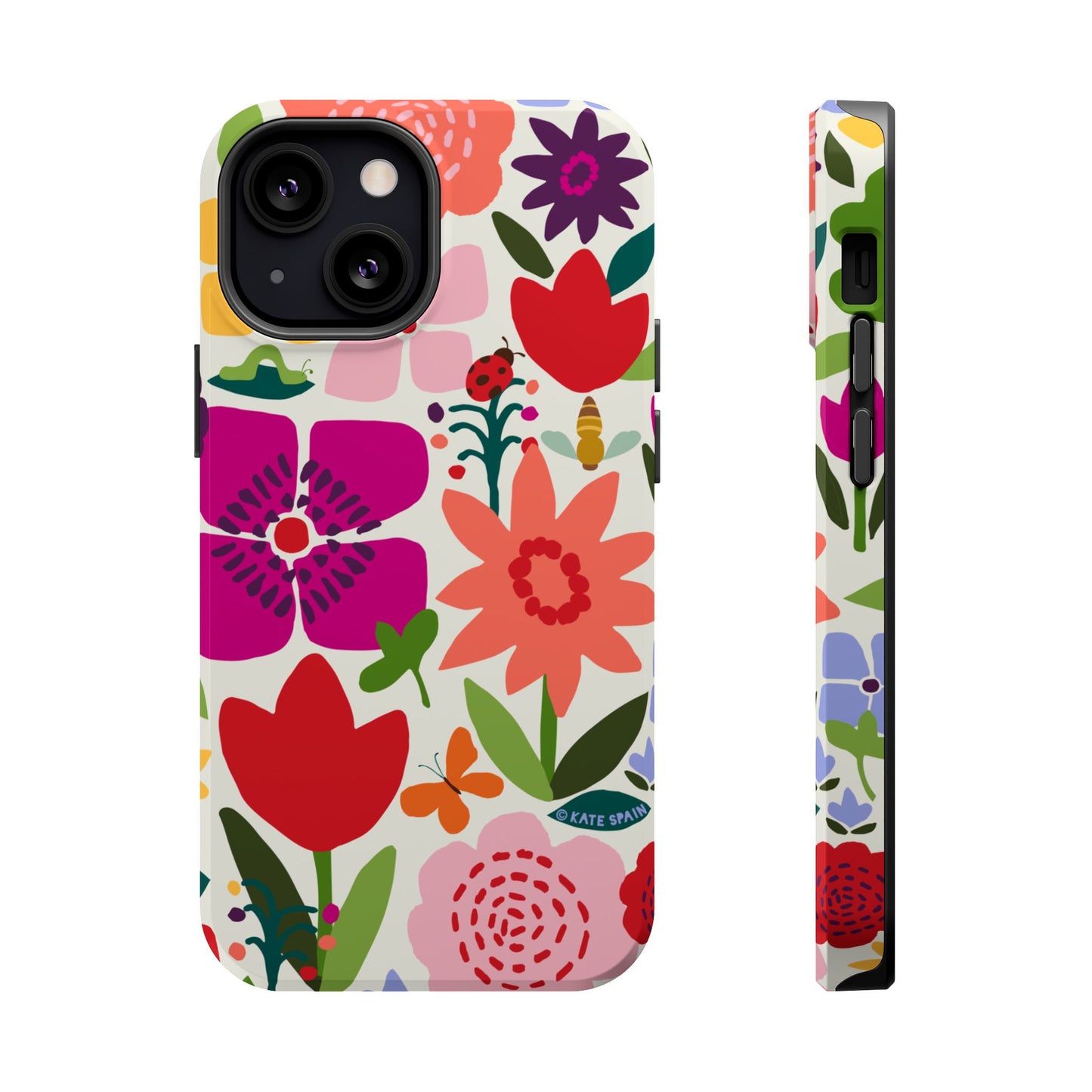 Happy Blooms iPhone MagSafe Tough Case iPhone 13 Mini Glossy