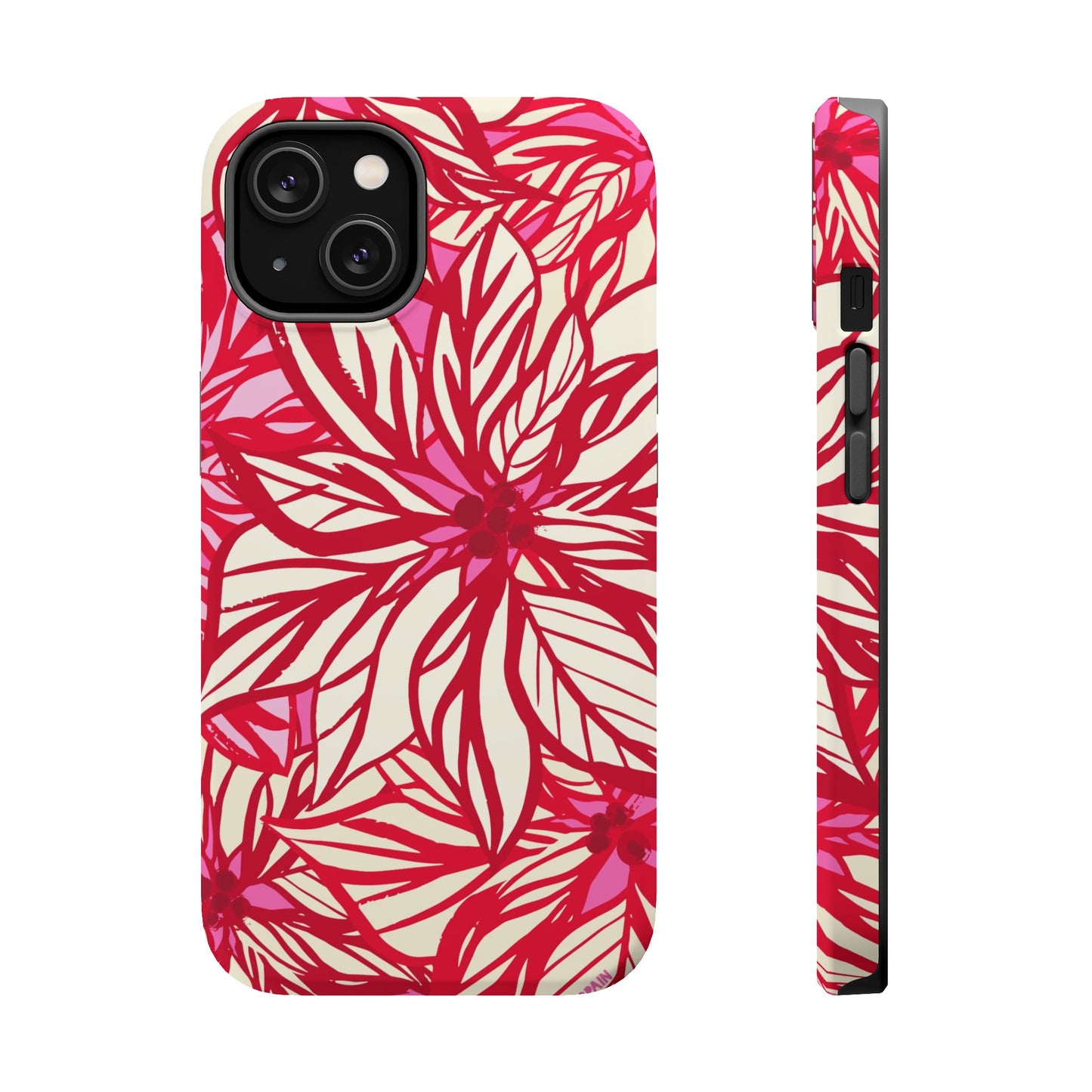 Poinsettia iPhone MagSafe Tough Case iPhone 14 Matte