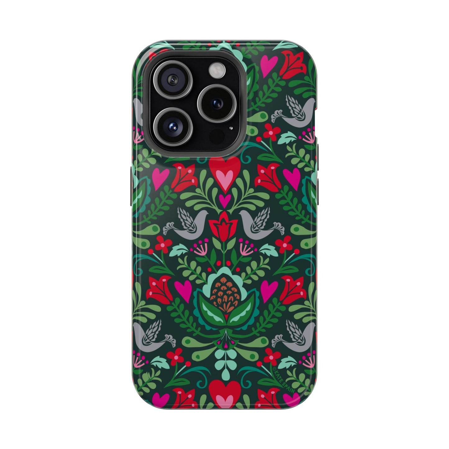 Rosemaling iPhone MagSafe Tough Case iPhone 15 Pro Glossy