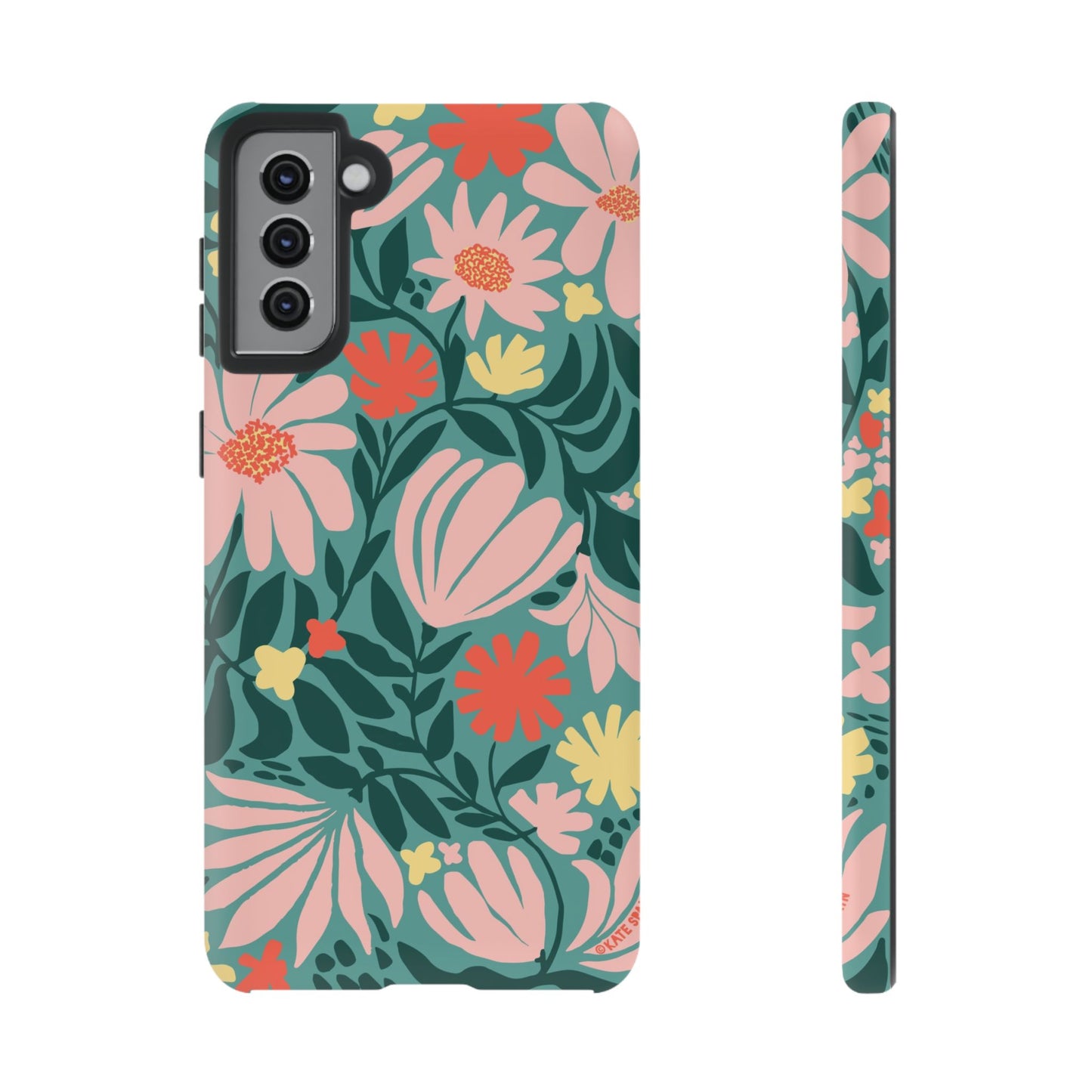 Botanica Teal Samsung Tough Case Samsung Galaxy S21 Plus Matte