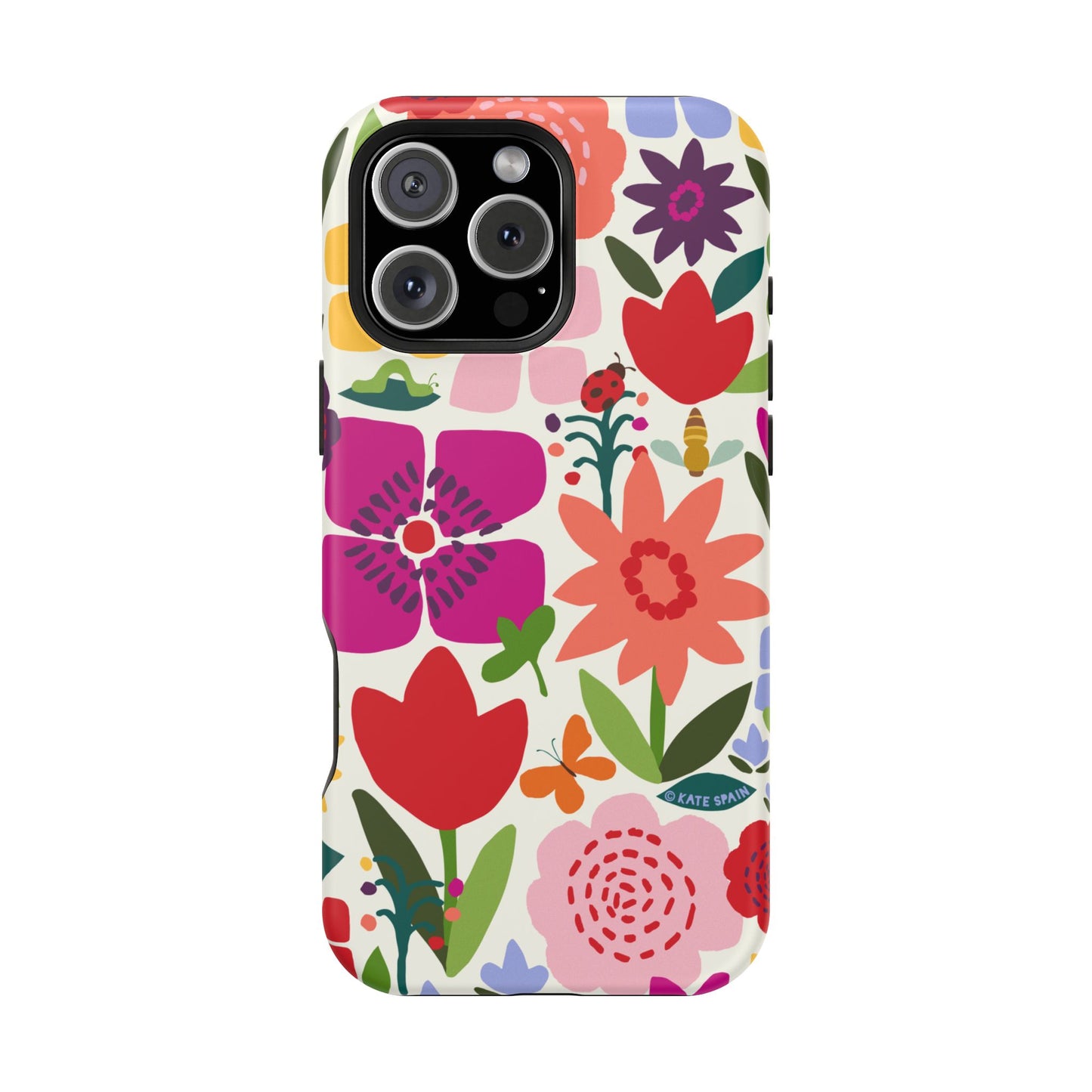 Happy Blooms iPhone MagSafe Tough Case iPhone 16 Pro Max Matte