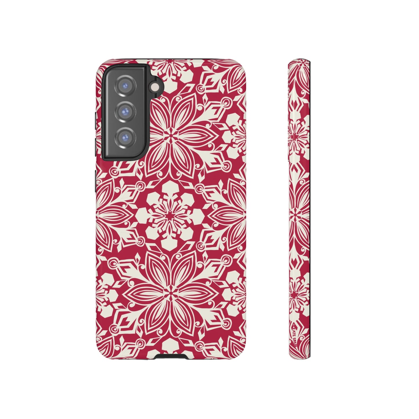 Snowfall Paper Cut Snowflake Samsung Tough Case Samsung Galaxy S21 FE Glossy
